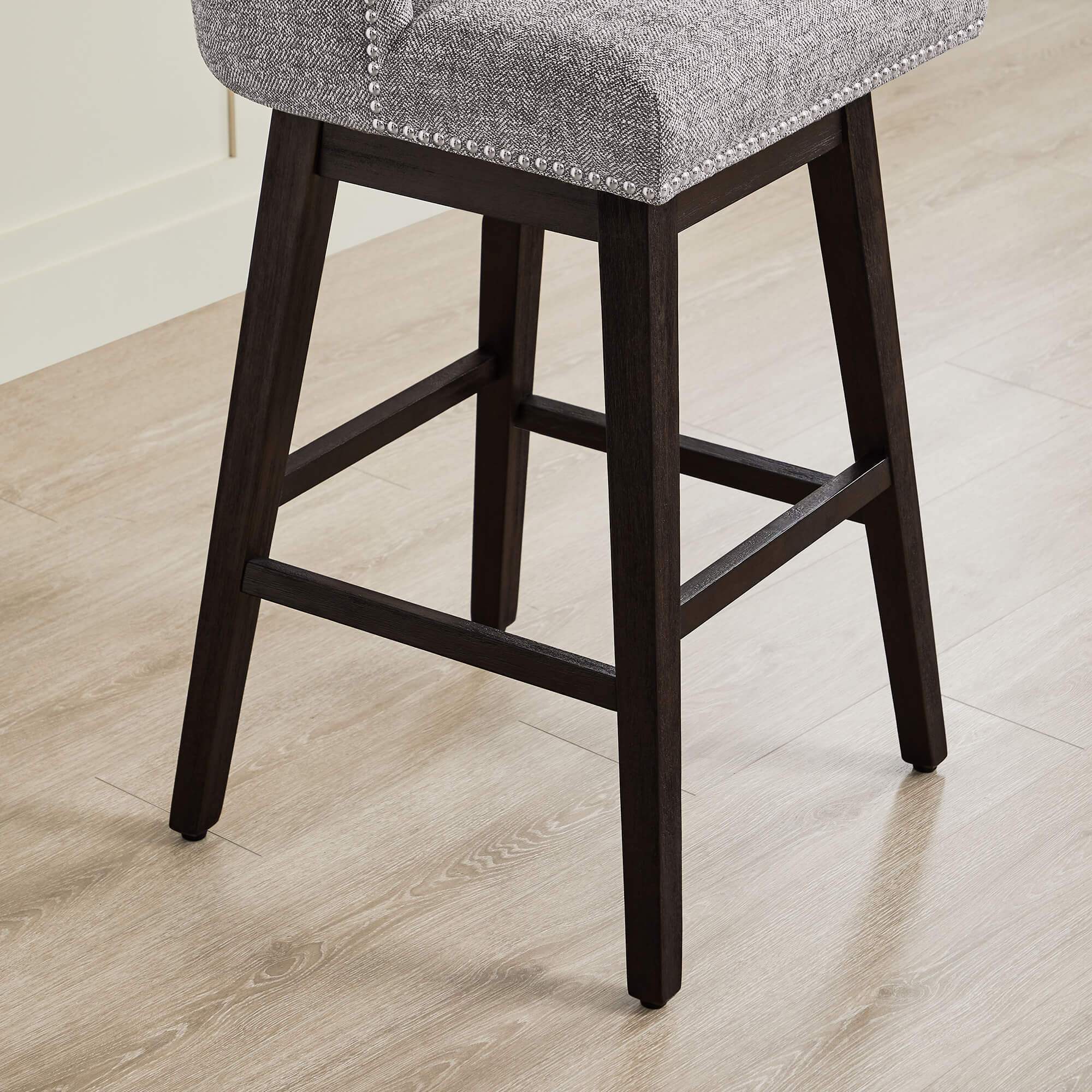 Asher Swivel Nailhead Trim Bar & Counter Stools - Image 125