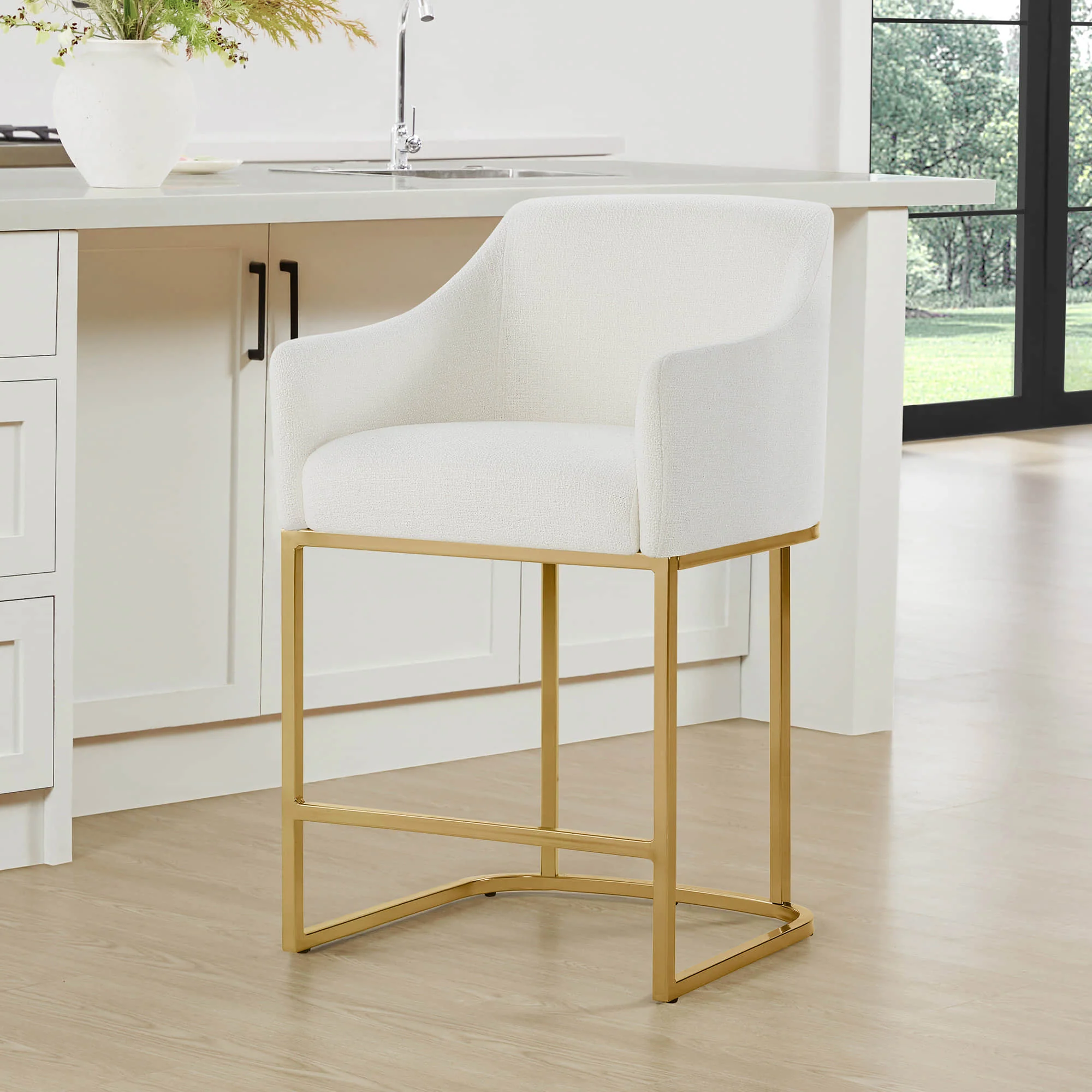 Aubrey Modern Barrel Counter Stools (Set of 2) - Image 13