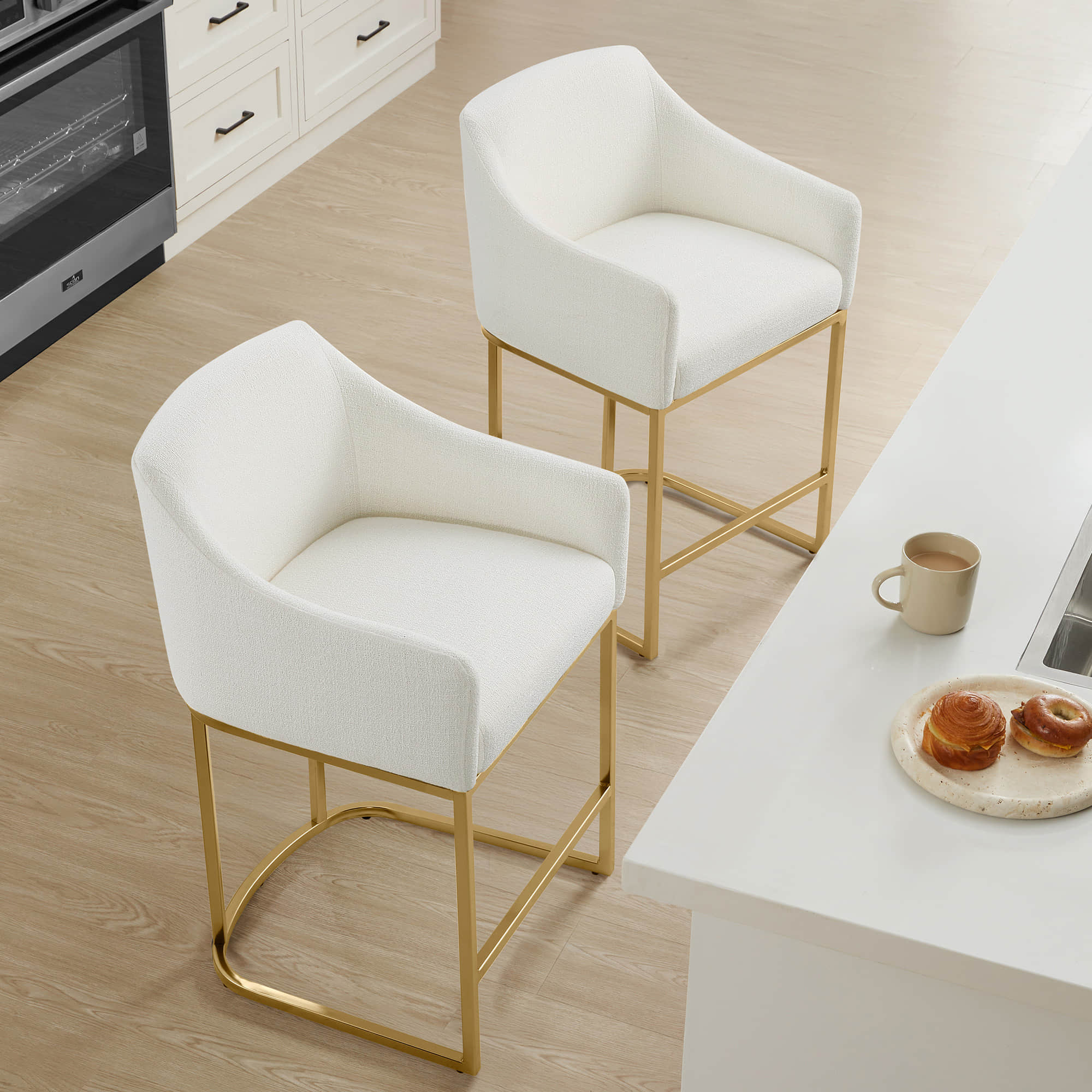 Aubrey Modern Barrel Counter Stools (Set of 2) - Image 18