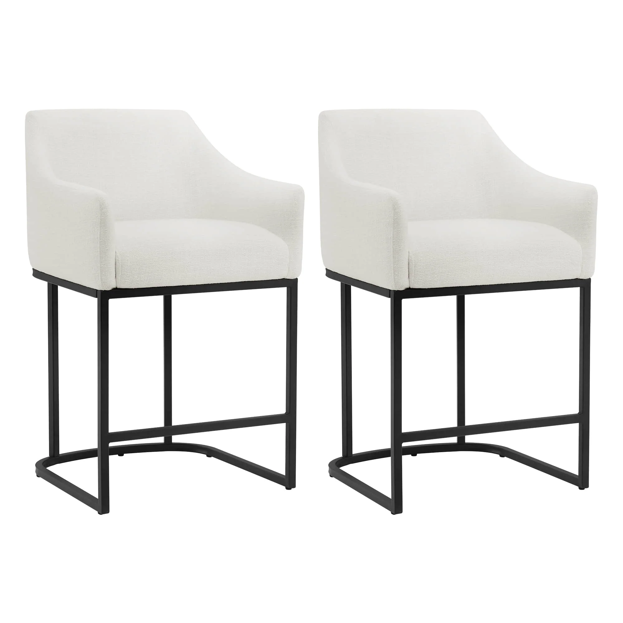 Aubrey Modern Barrel Counter Stools (Set of 2) - Image 44