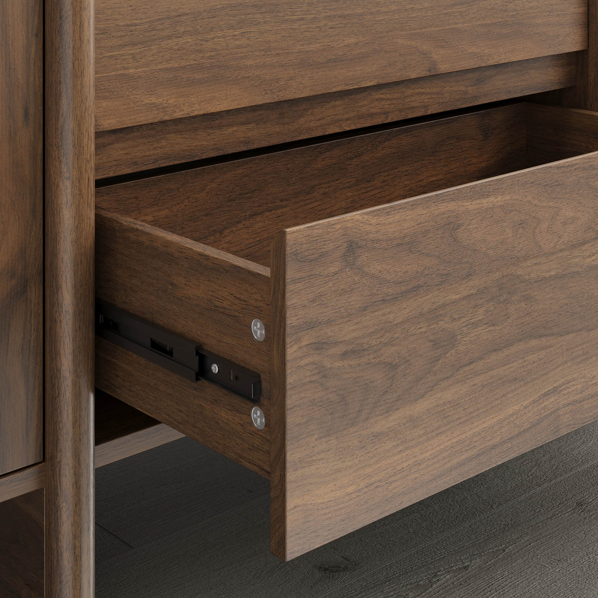 Bennett 62" Modern Arched Wood TV Stand - Image 14