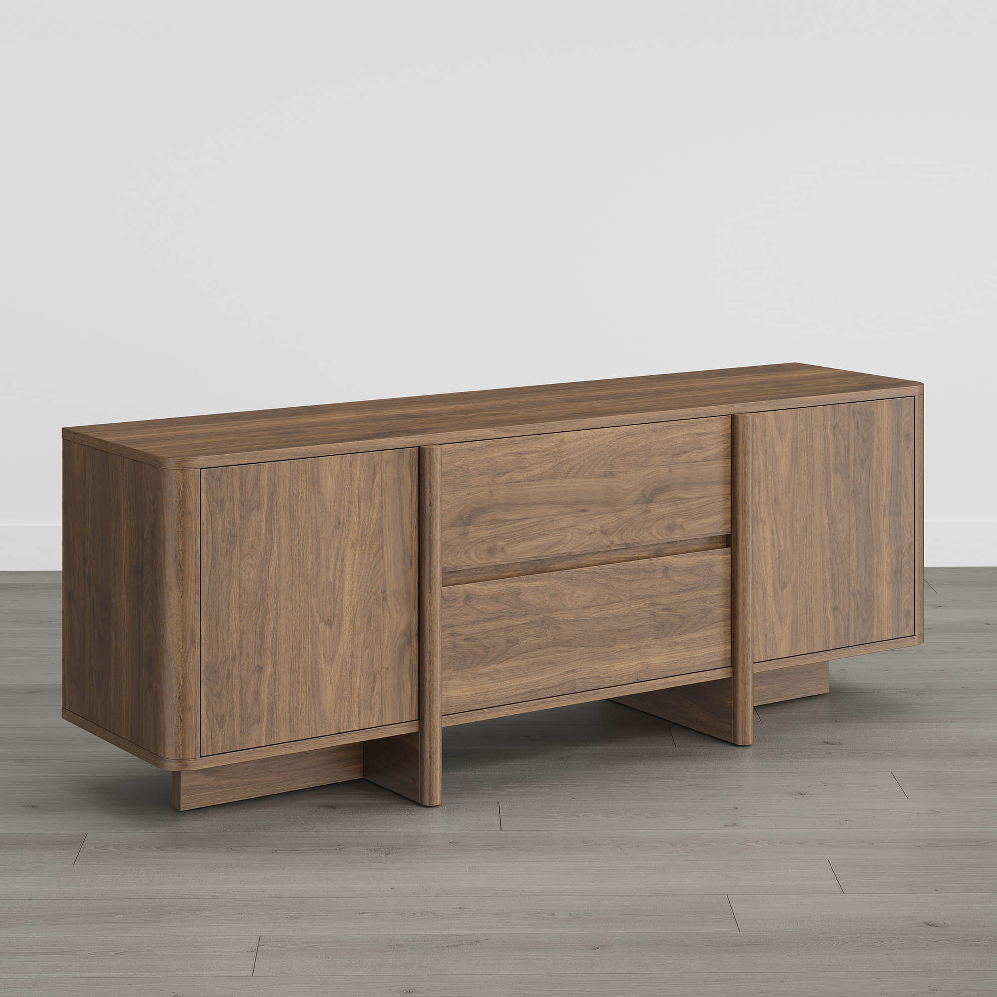 Bennett 62" Modern Arched Wood TV Stand - Image 16