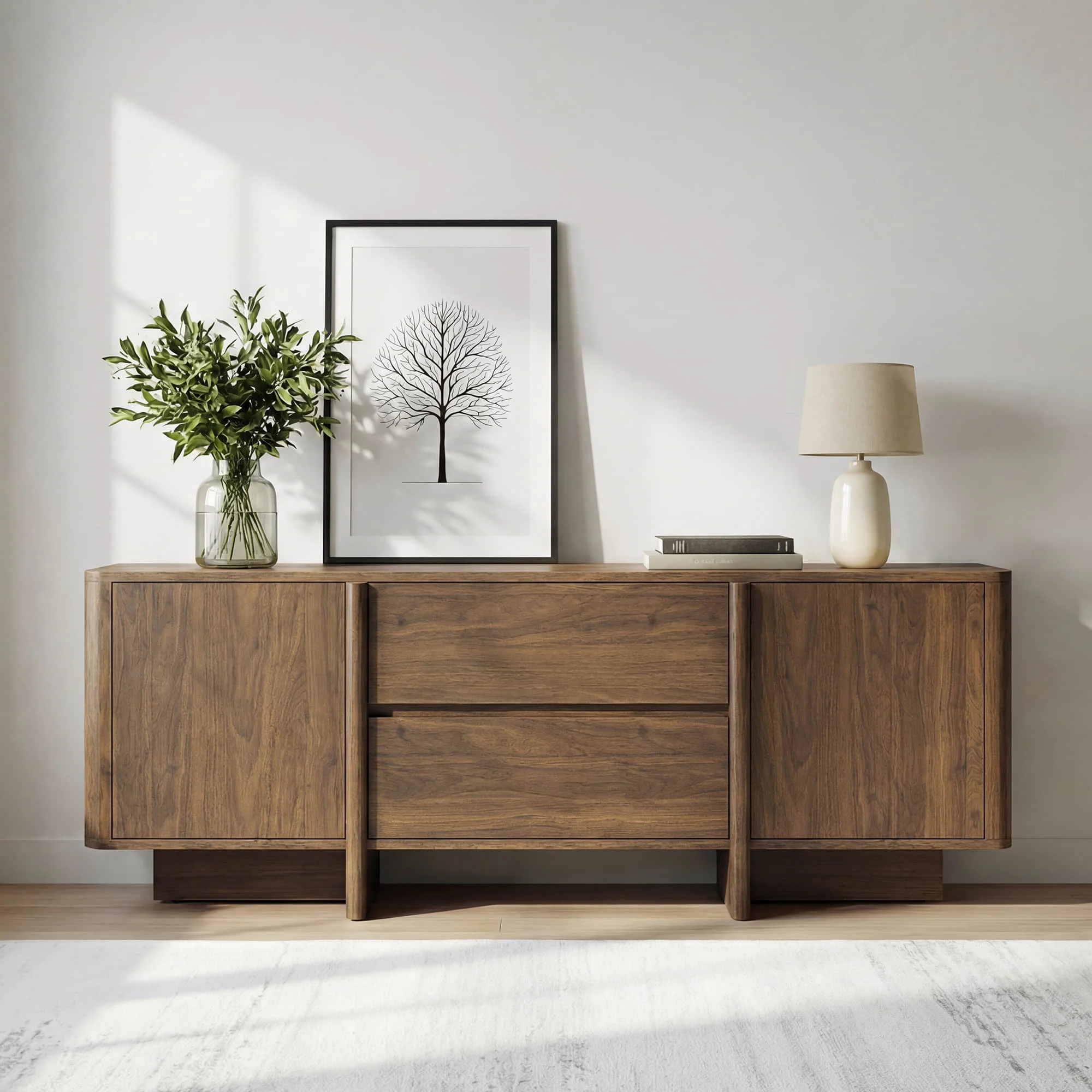 Bennett 62" Modern Arched Wood TV Stand - Image 22