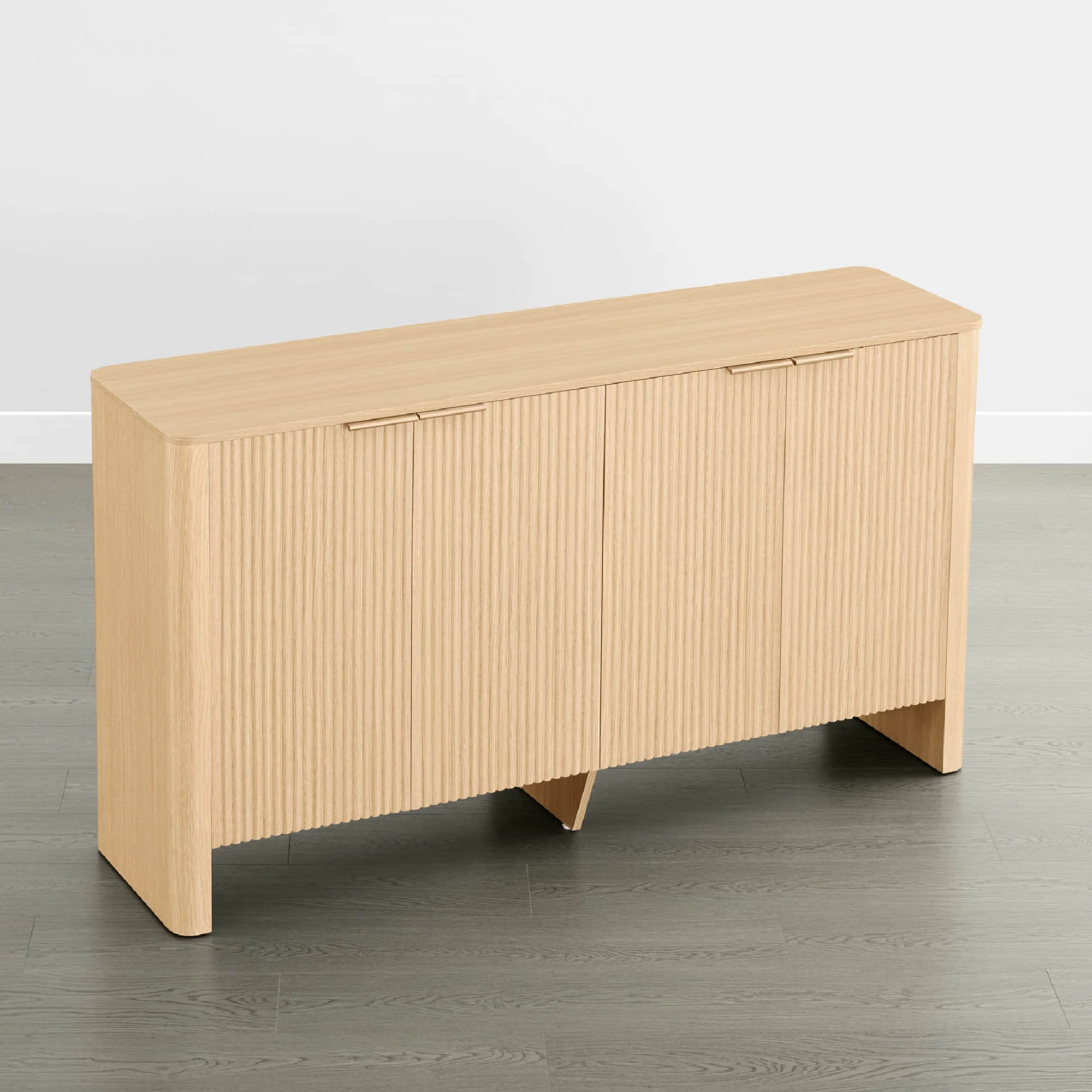 61" Bowen Fluted Wood Sideboard, High-Leg - Image 22