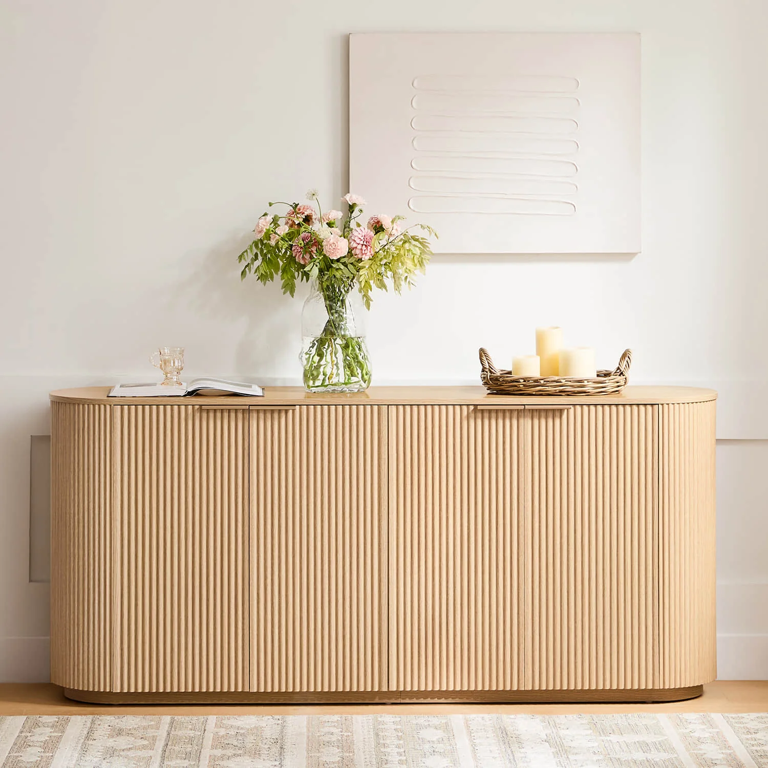 70" Bowen Fluted Wood Sideboard - Image 11