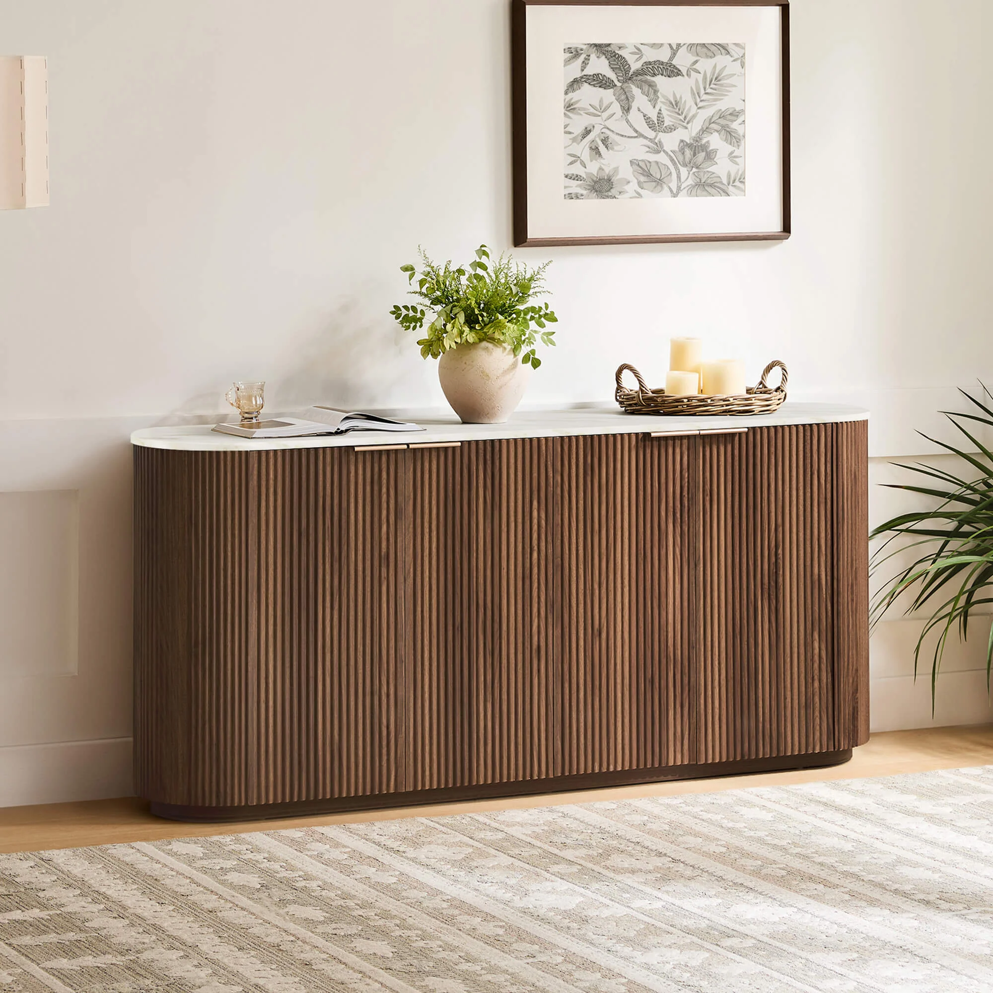 70" Bowen Fluted Wood Sideboard - Image 52