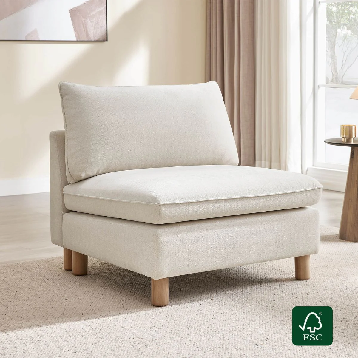 Brendon Armless Chair - Image 2