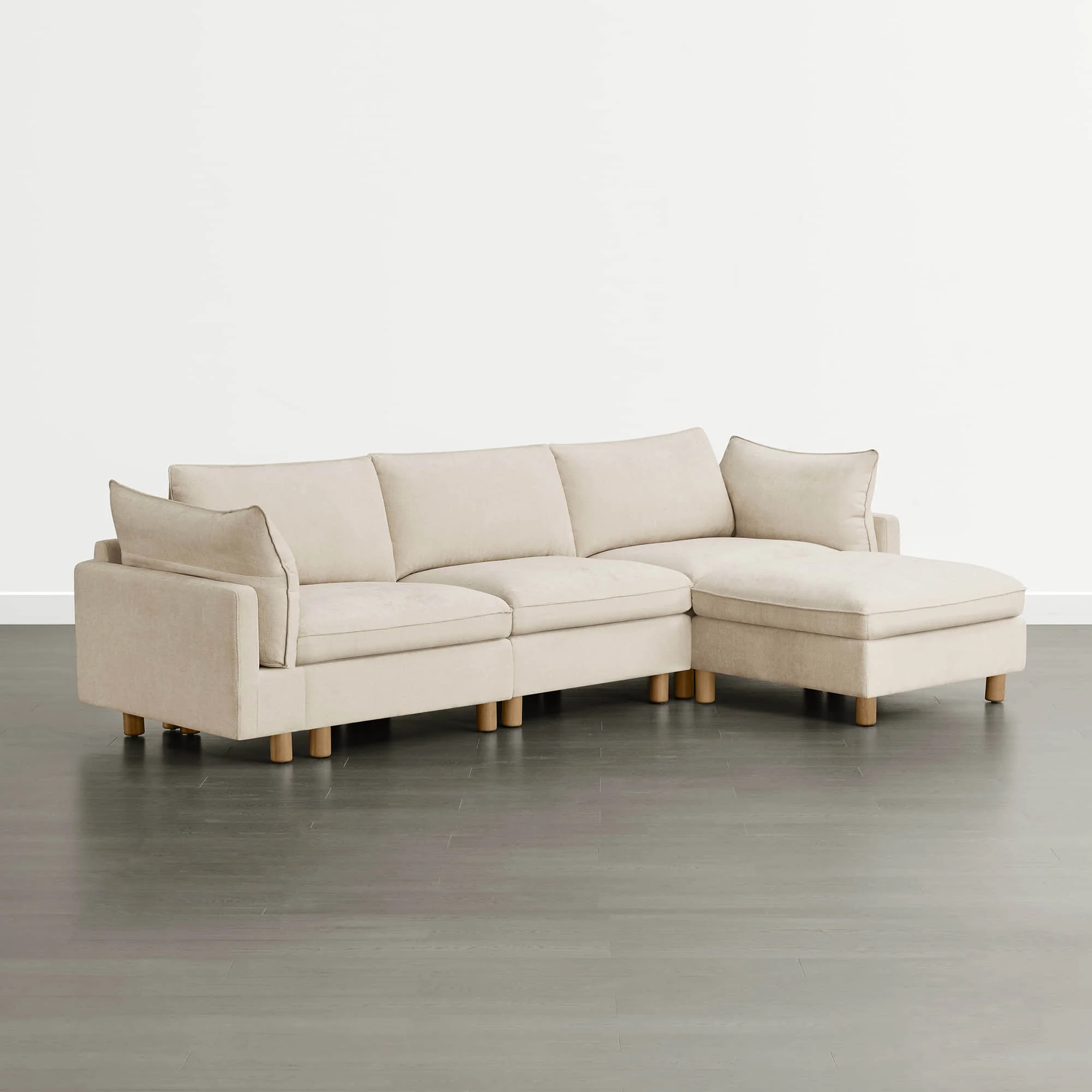 Brendon Modular 4-Seat Sectional Sofa with Wood Leg - Image 14