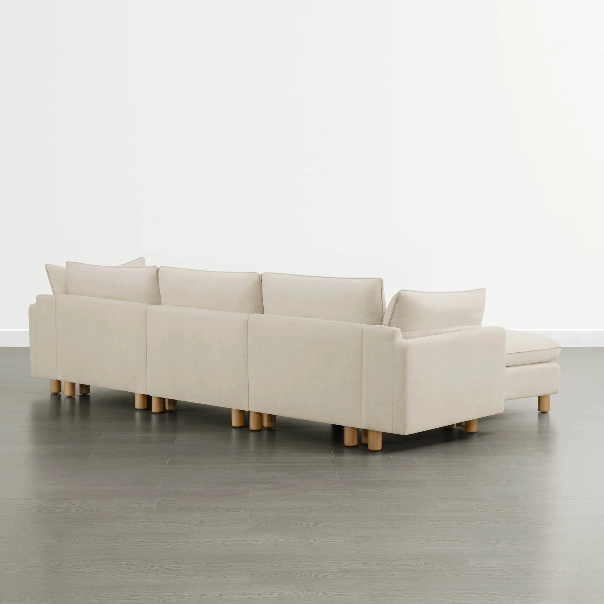 Brendon Modular 4-Seat Sectional Sofa with Wood Leg - Image 17