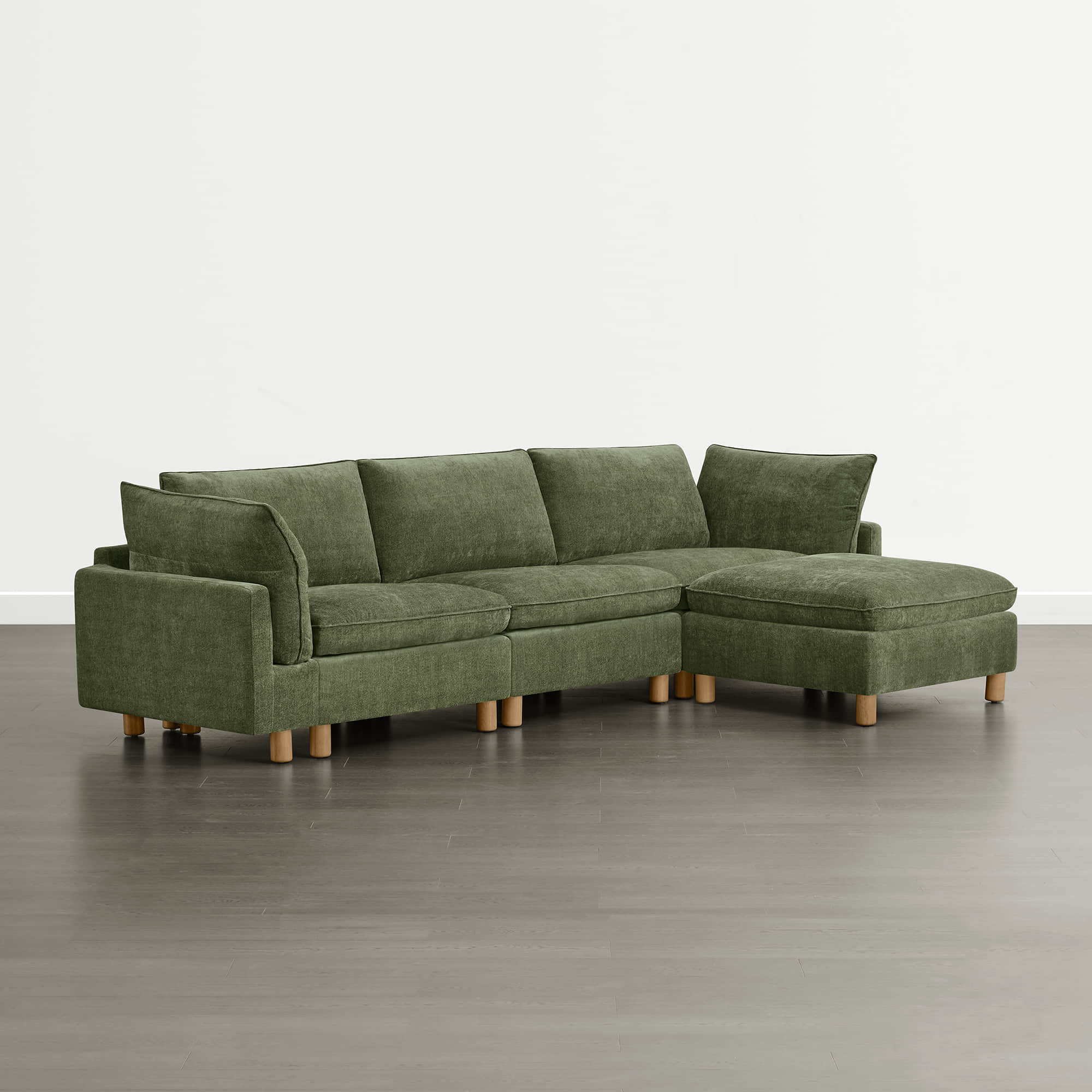 Brendon Modular 4-Seat Sectional Sofa with Wood Leg - Image 19
