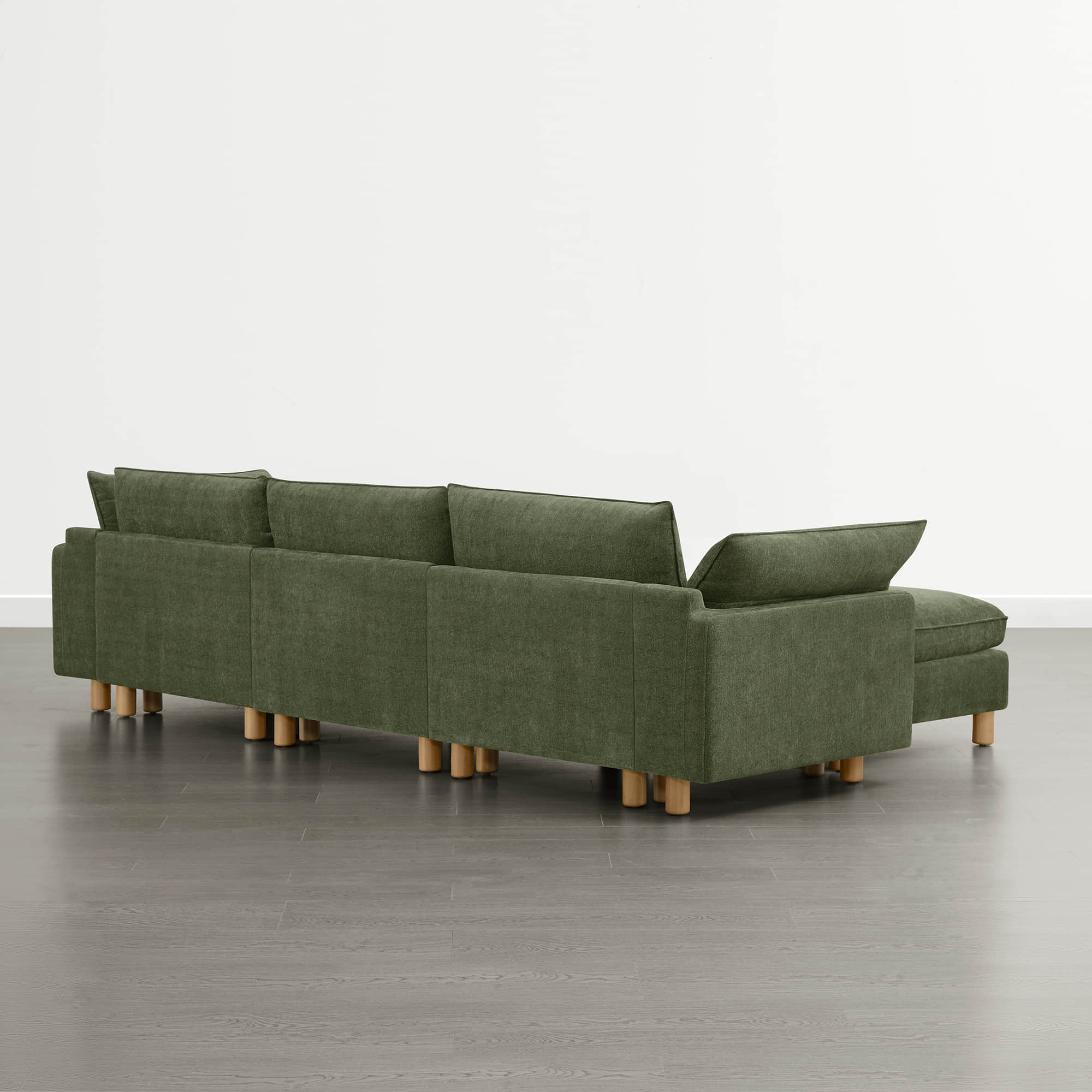 Brendon Modular 4-Seat Sectional Sofa with Wood Leg - Image 22