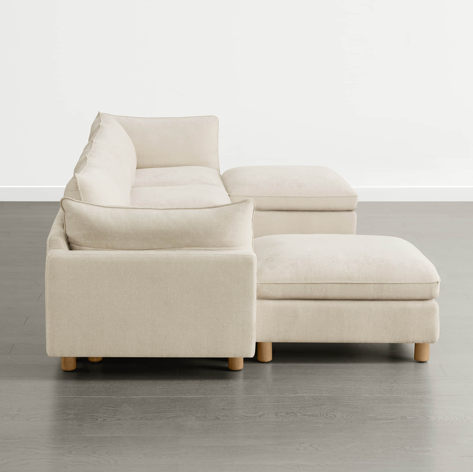 Brendon Modular 6-Seat Sectional Sofa with Wood Leg - Image 12
