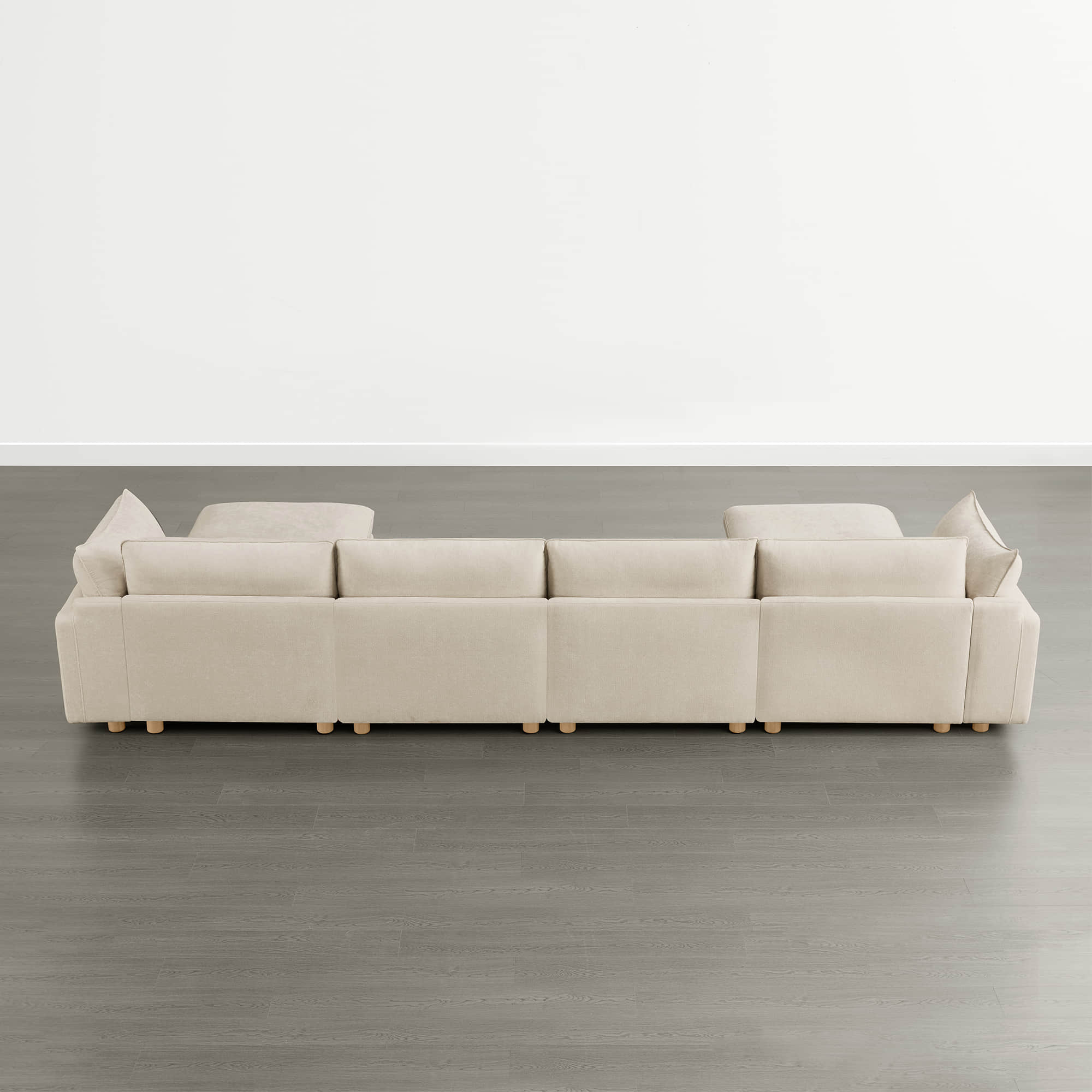 Brendon Modular 6-Seat Sectional Sofa with Wood Leg - Image 13