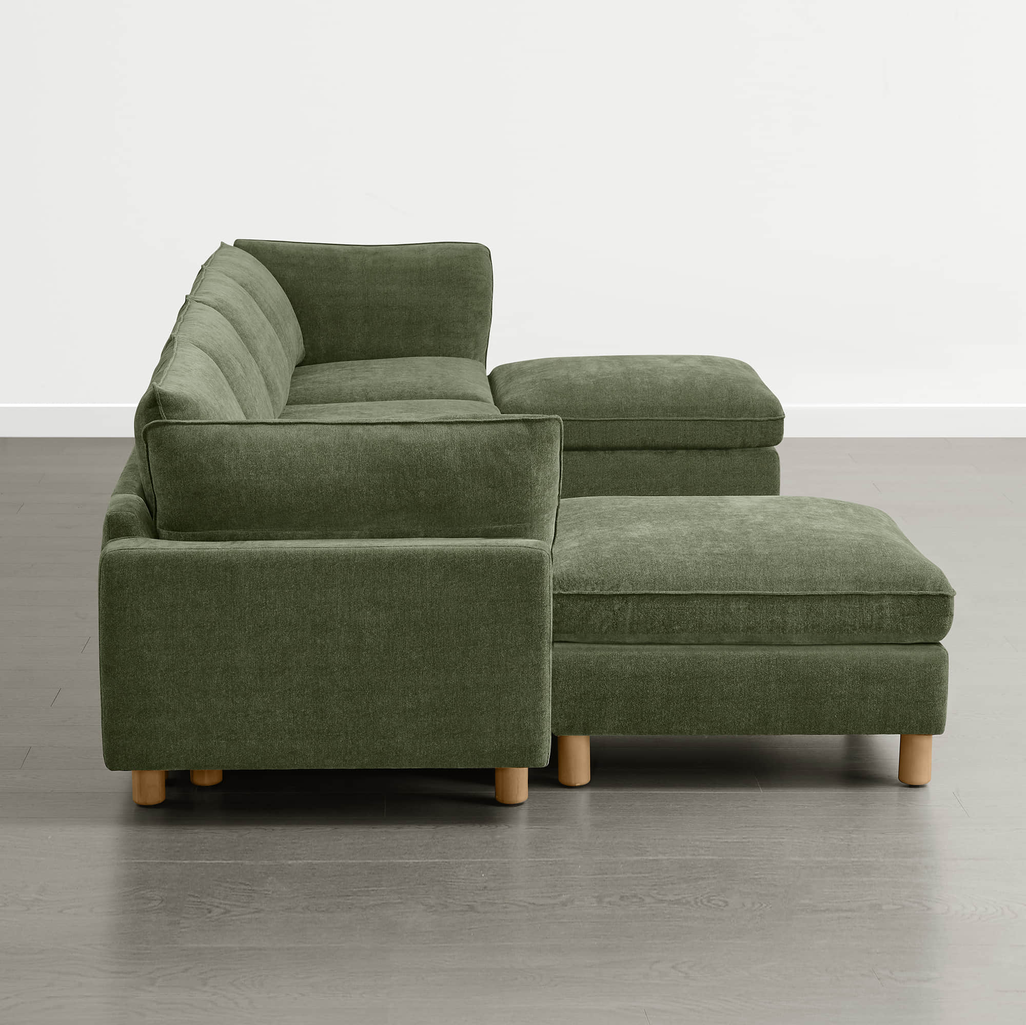 Brendon Modular 6-Seat Sectional Sofa with Wood Leg - Image 17