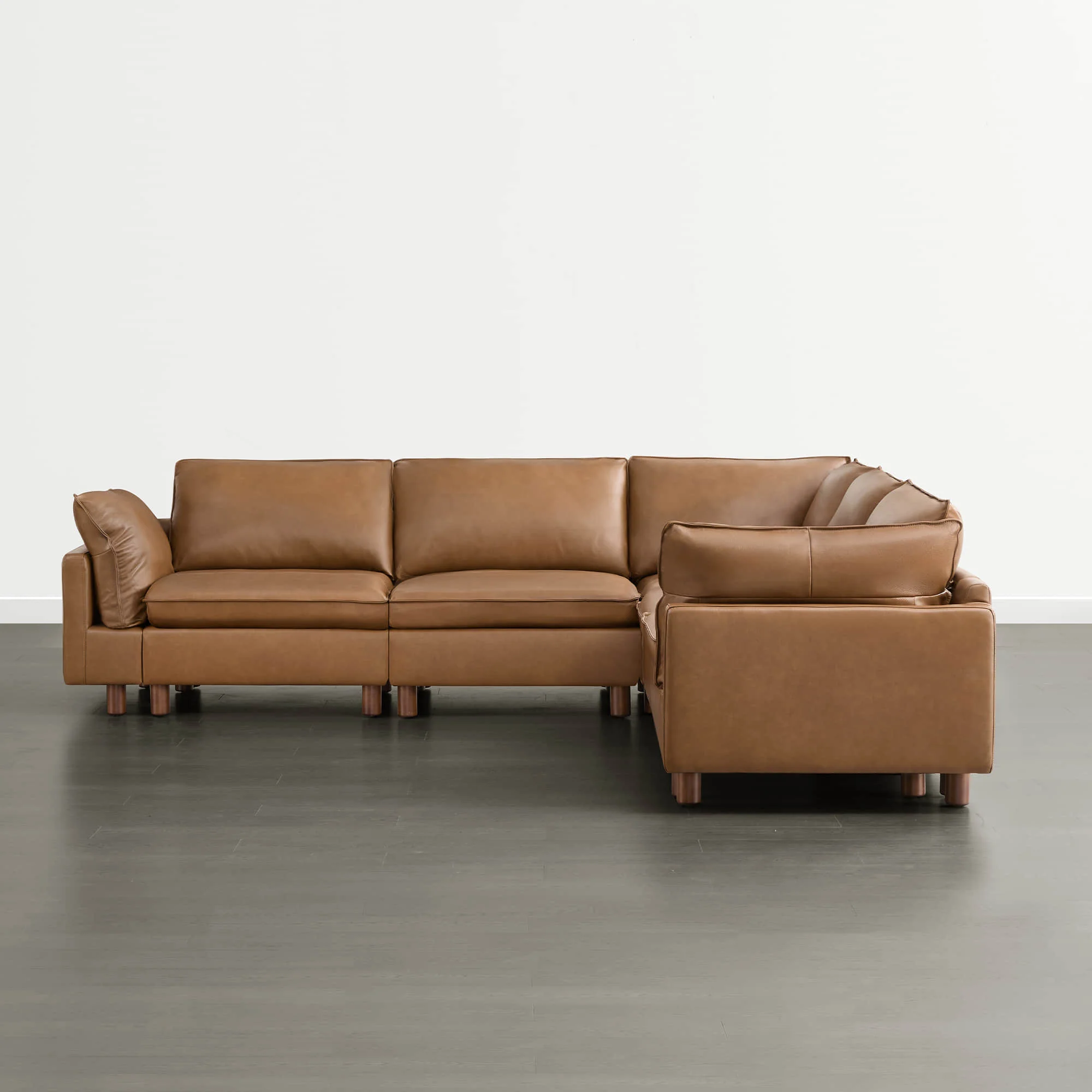 Brendon Modular Corner Sectional Sofa with Wood Leg - Image 19