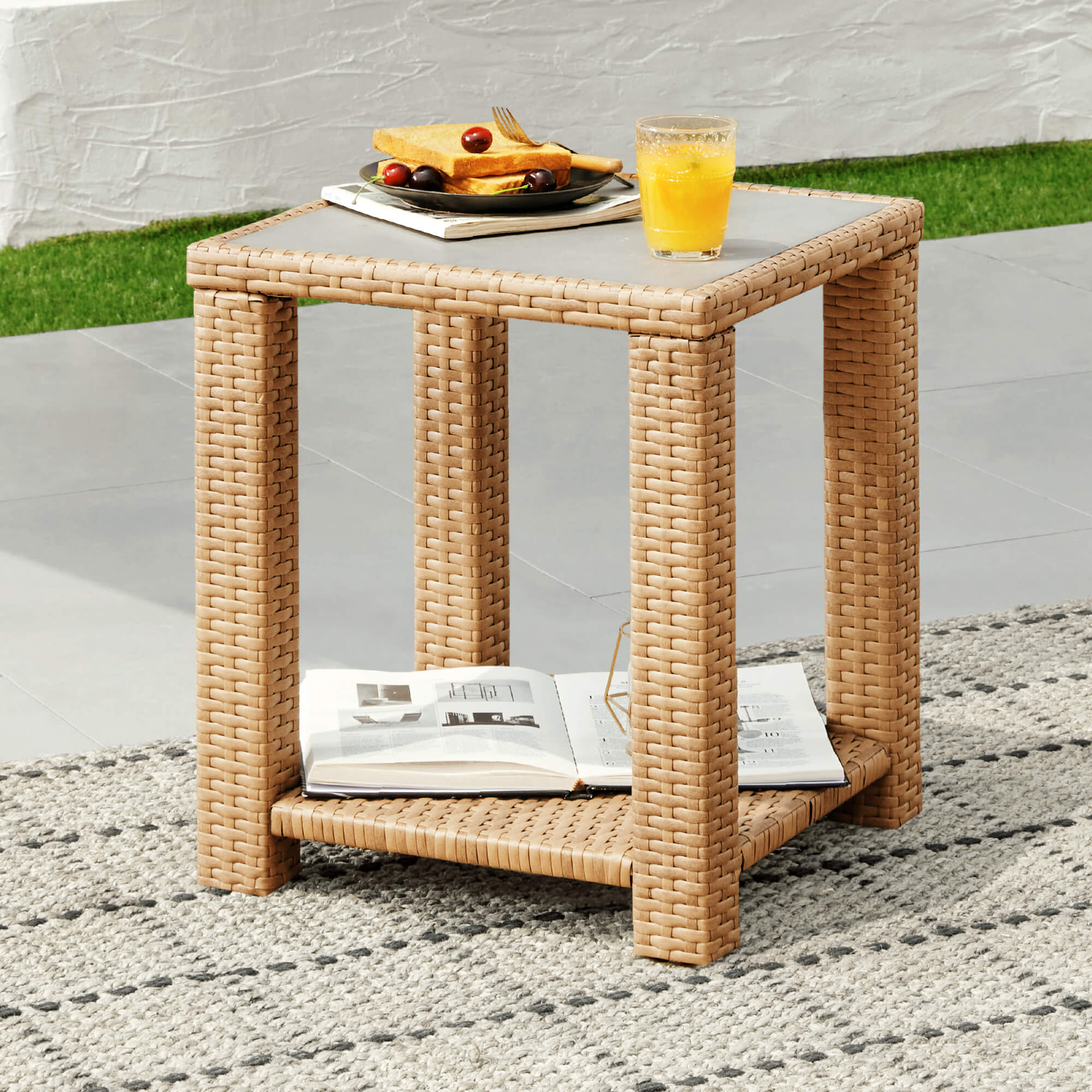 Calum Rattan Outdoor 5-Piece Patio Set - Image 63