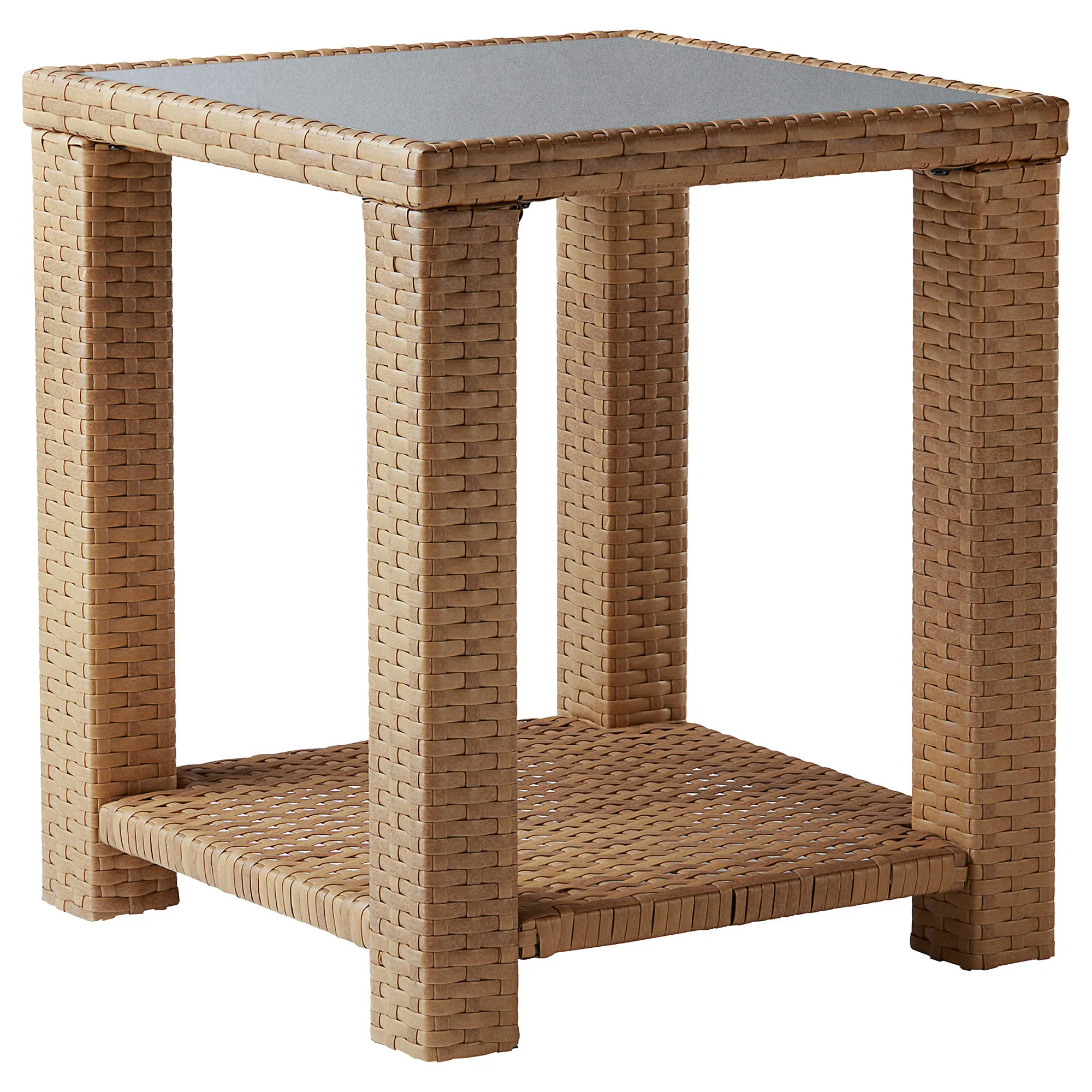 Calum Rattan Outdoor Side Table - Image 3