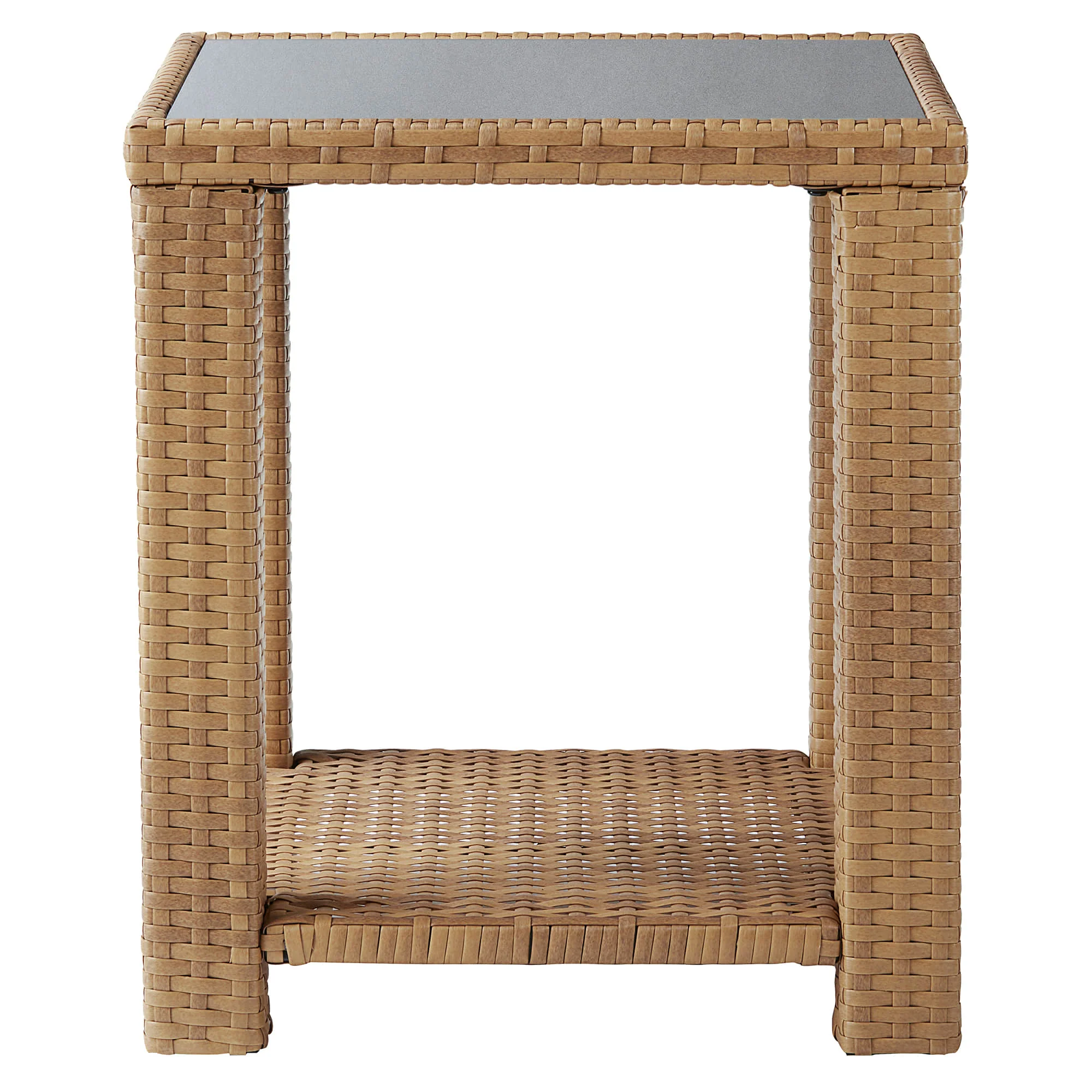Calum Rattan Outdoor Side Table - Image 4