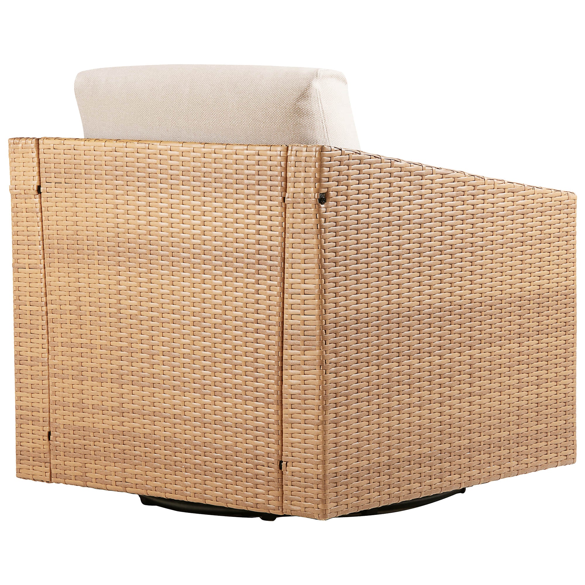 Calum Rattan Outdoor Swivel Accent Chair - Image 6