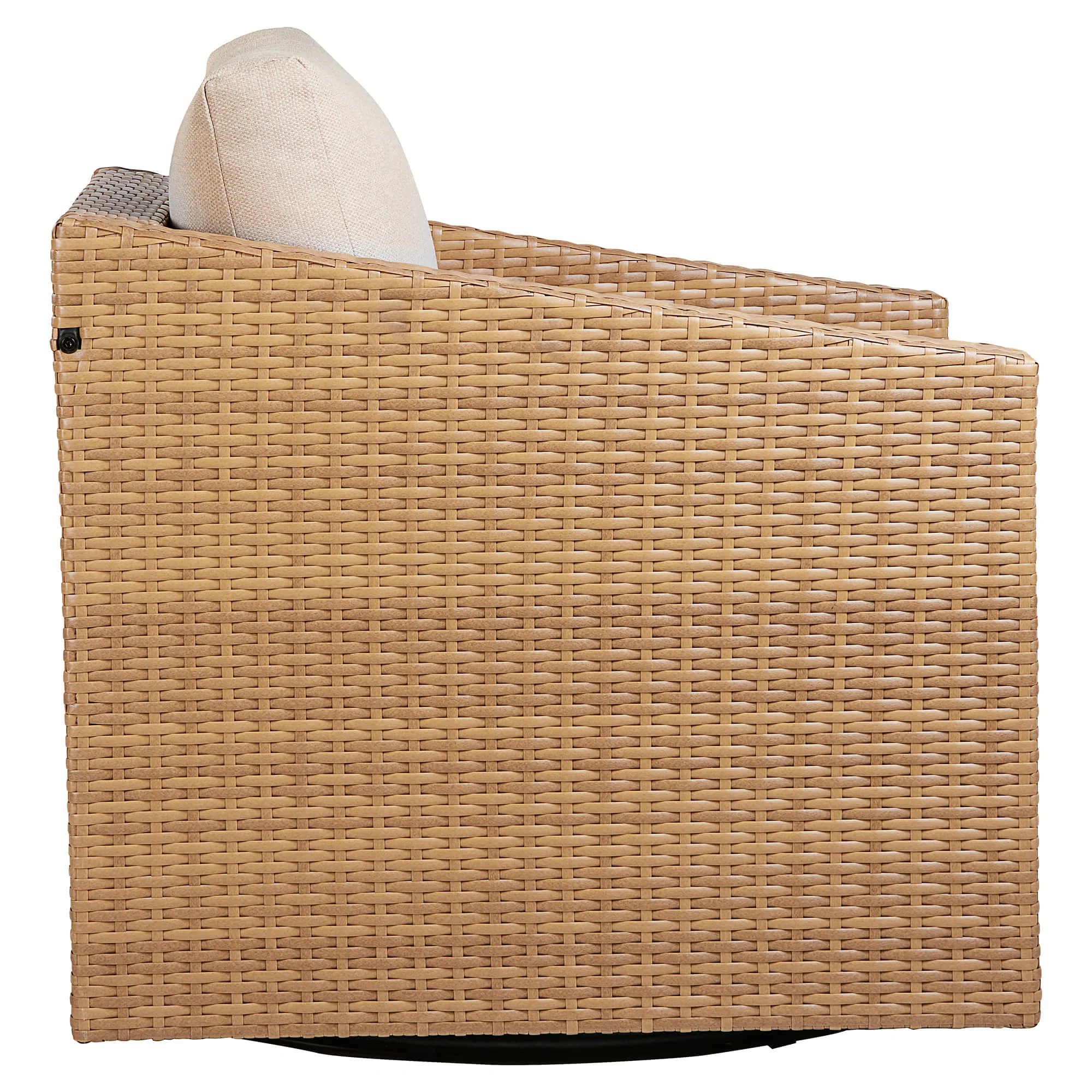 Calum Rattan Outdoor Swivel Accent Chair - Image 8