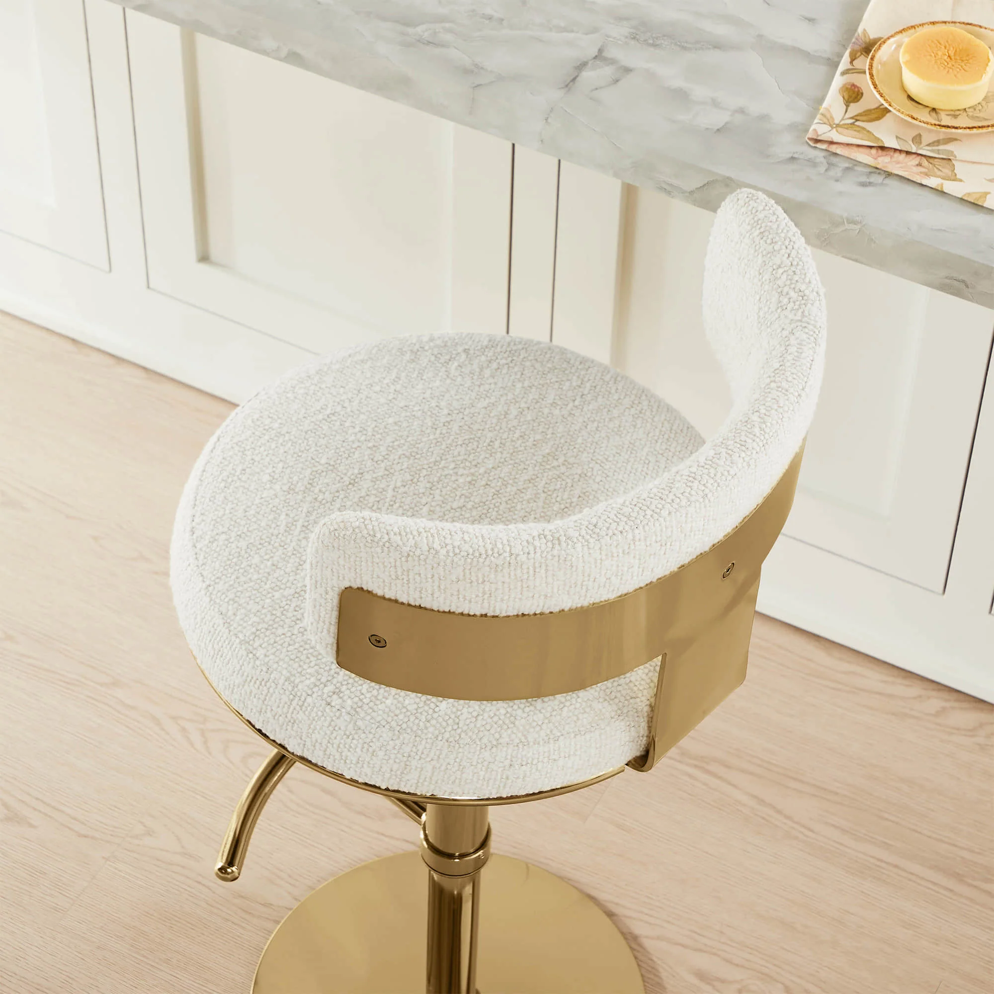 Cayla Modern Adjustable Height Swivel Barstool - Image 21