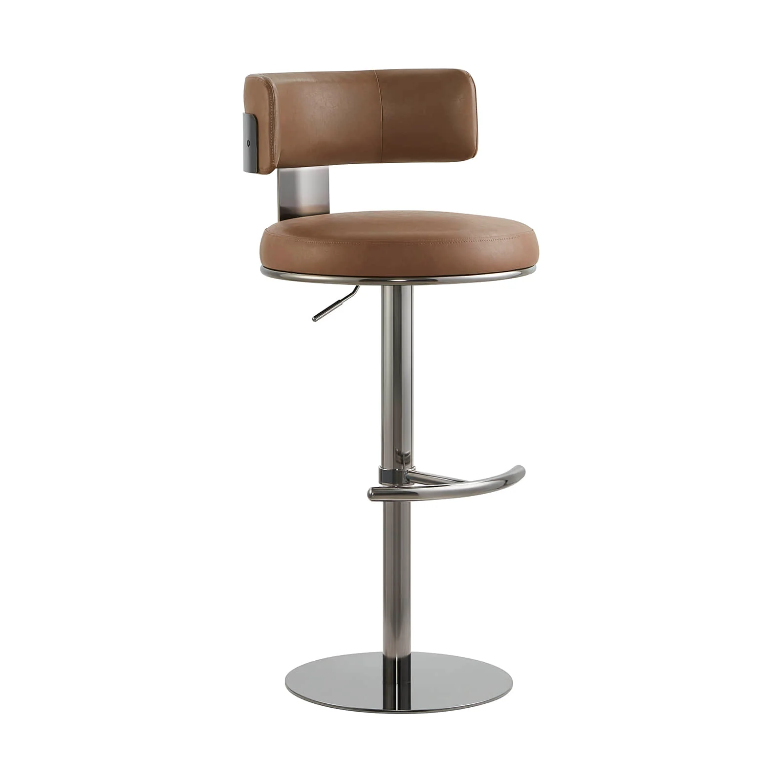 Cayla Modern Adjustable Height Swivel Barstool - Image 37