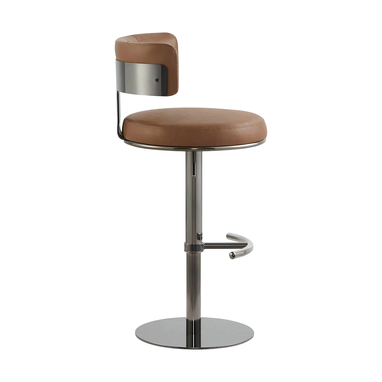 Cayla Modern Adjustable Height Swivel Barstool - Image 38