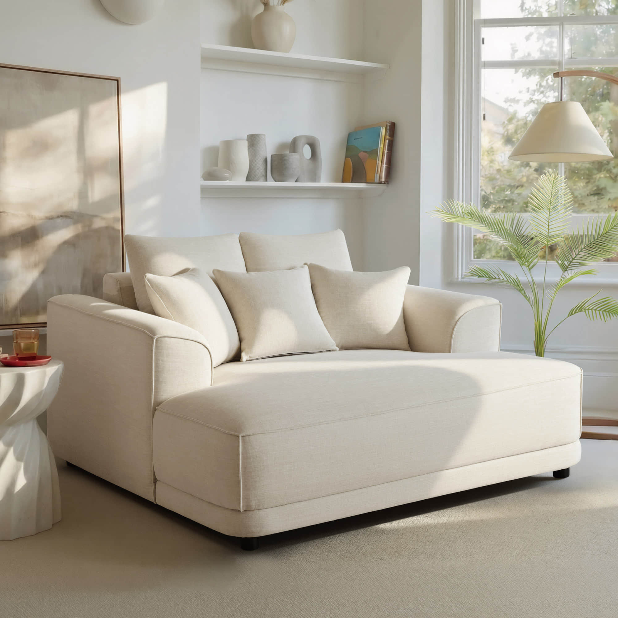 Charles Modern Oversized Chaise Lounge Accent Chair - Image 3