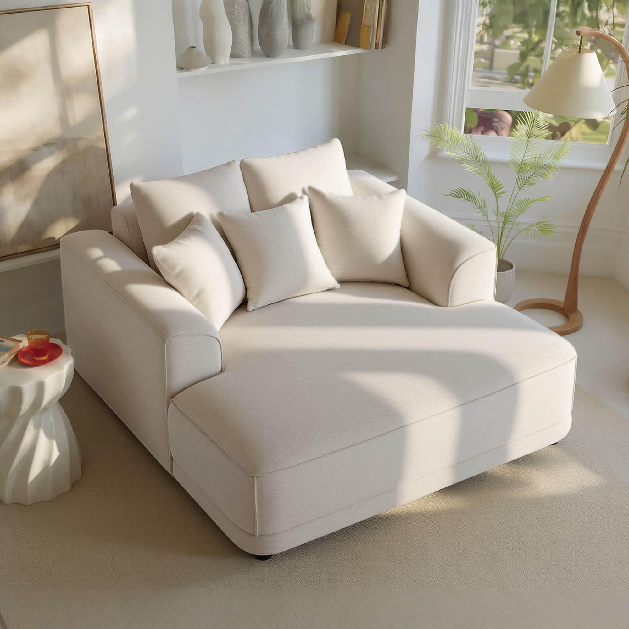 Charles Modern Oversized Chaise Lounge Accent Chair - Image 4