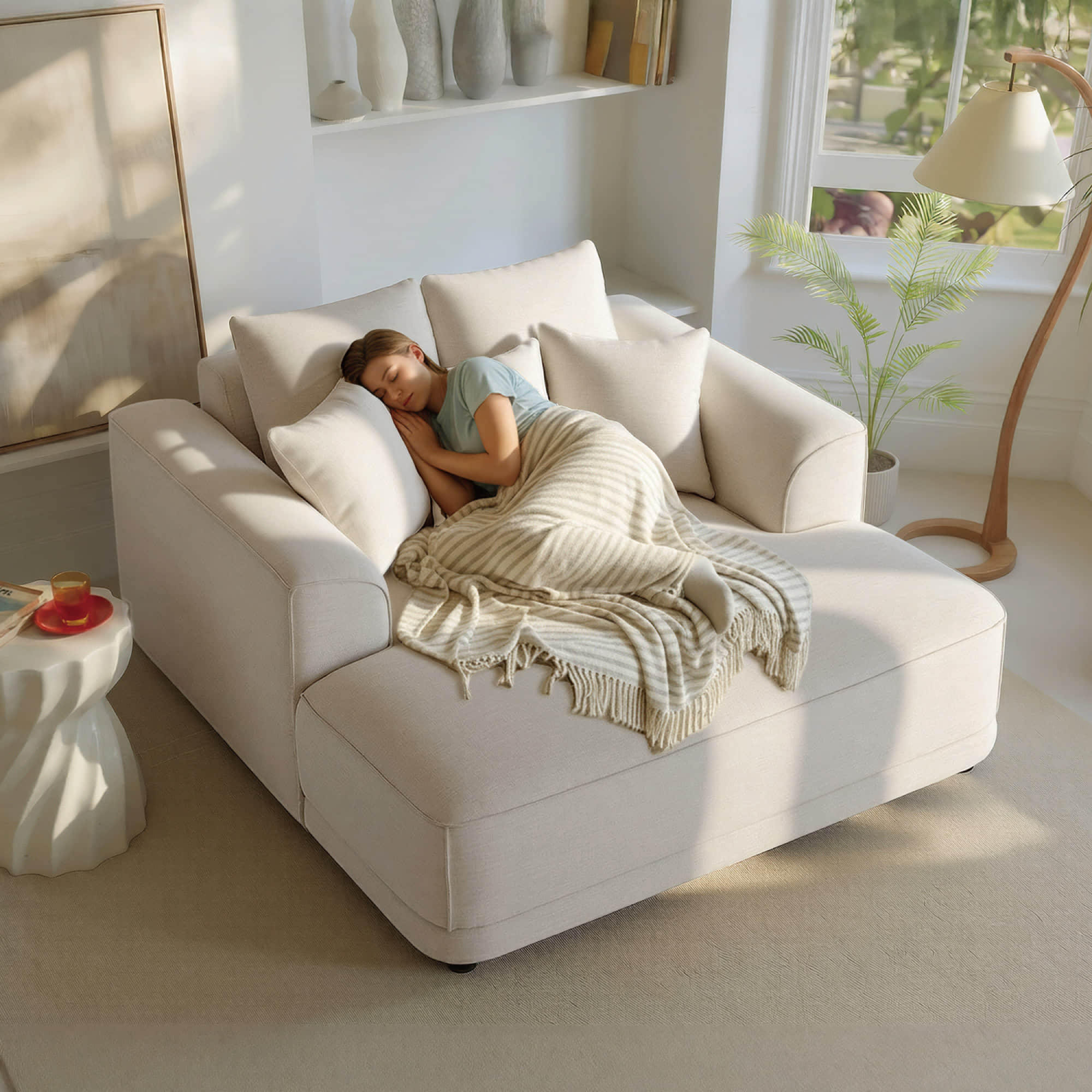 Charles Modern Oversized Chaise Lounge Accent Chair - Image 5