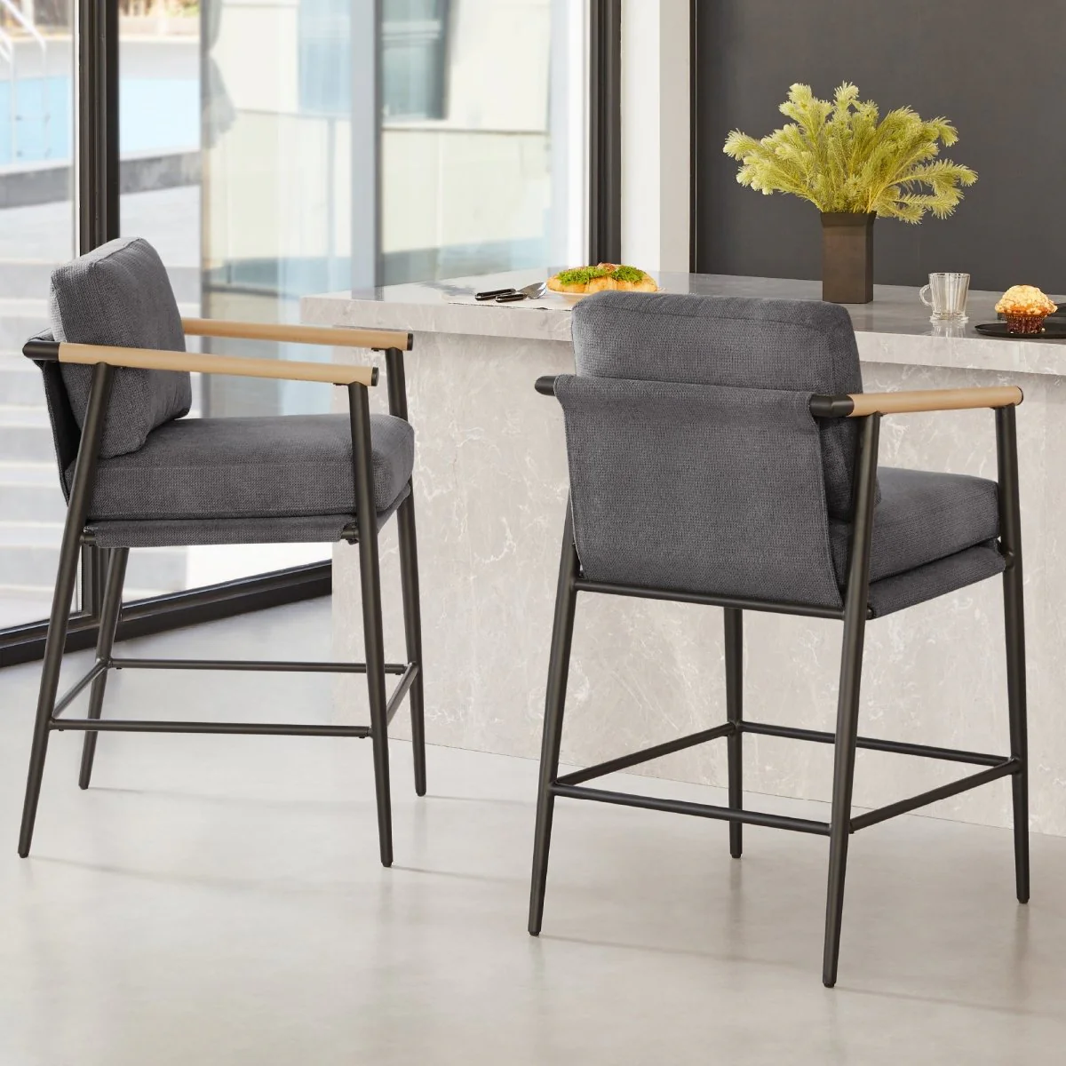 Charlotte Modern Counter Stool - Image 14
