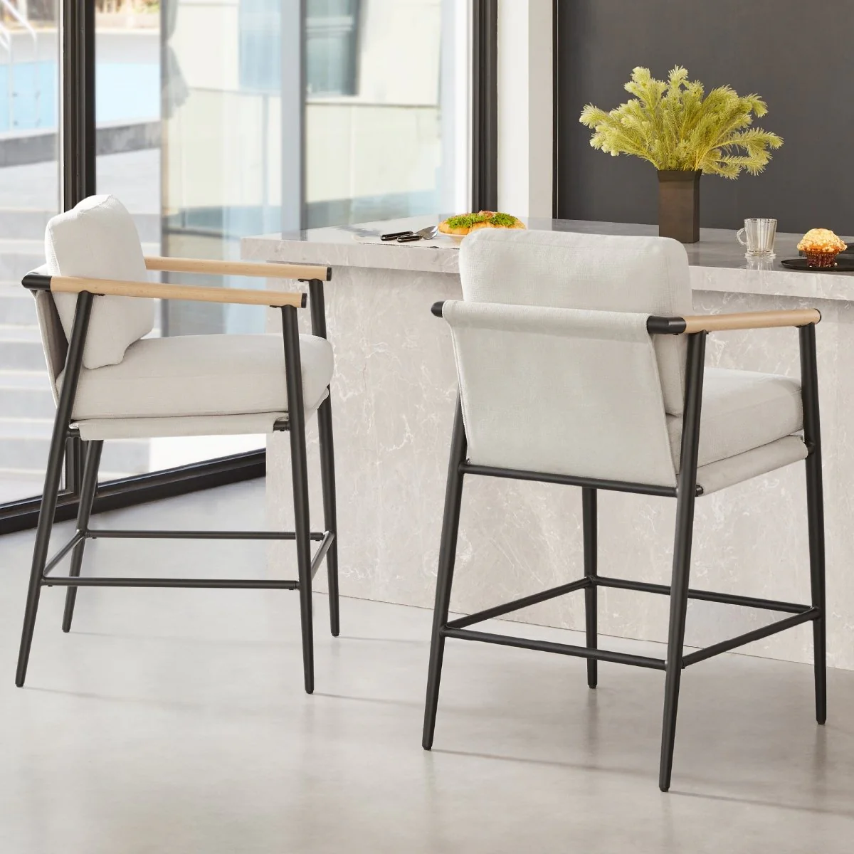 Charlotte Modern Counter Stool - Image 35