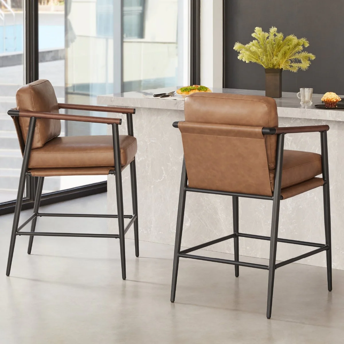 Charlotte Modern Counter Stool - Image 4
