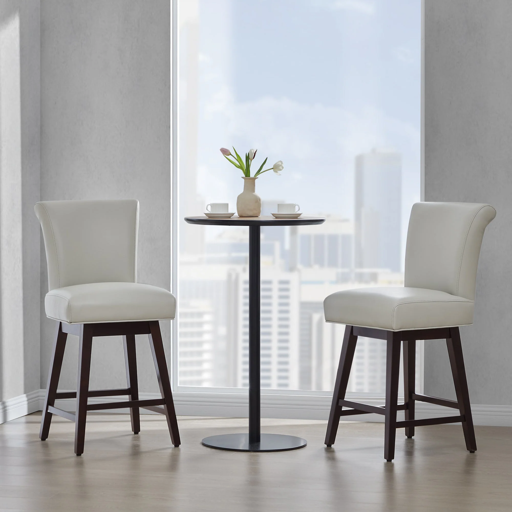 Alina Modern Swivel Bar & Counter Stool - Image 88