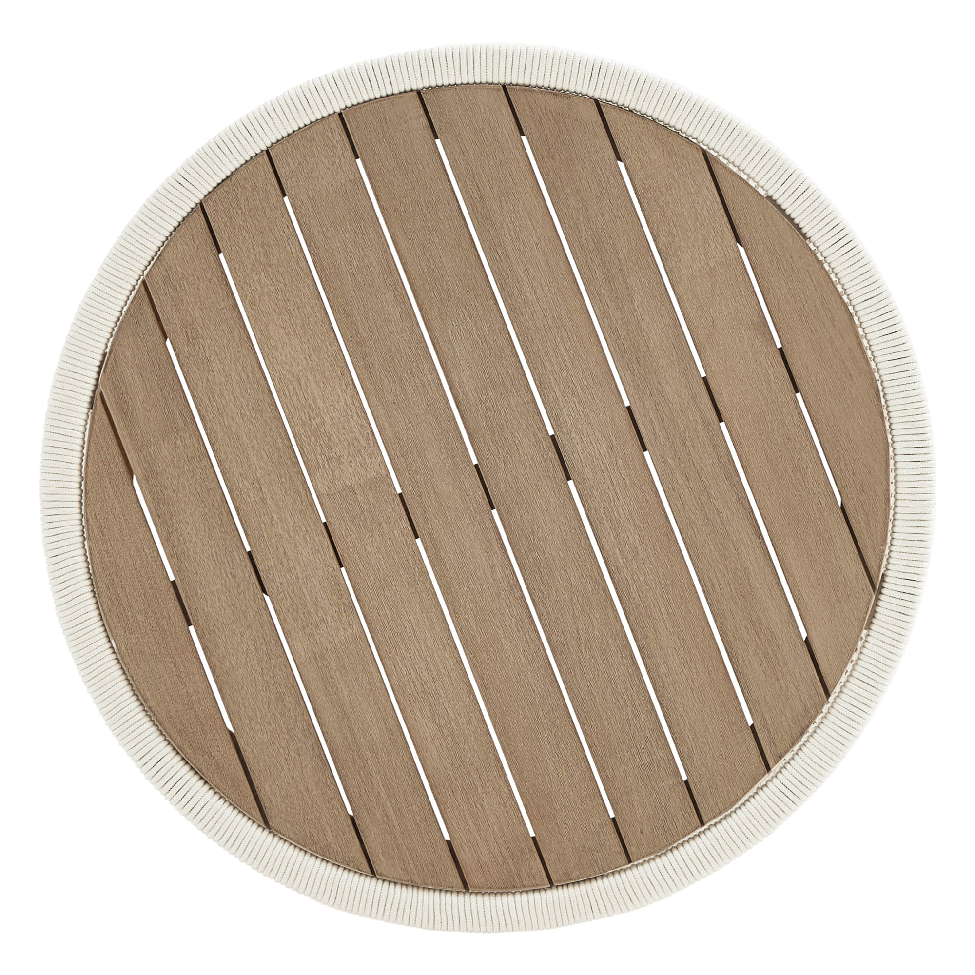 Clover Acacia Wood Rope Outdoor Coffee Table - Image 4