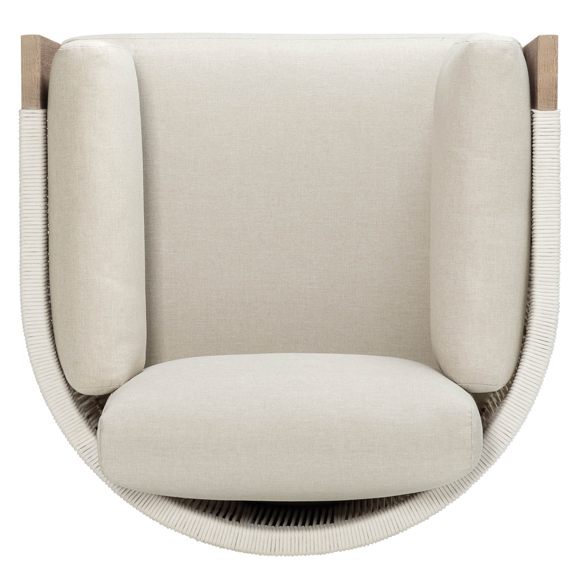 Clover Acacia Wood Rope Outdoor Patio Sofa Set - Image 19