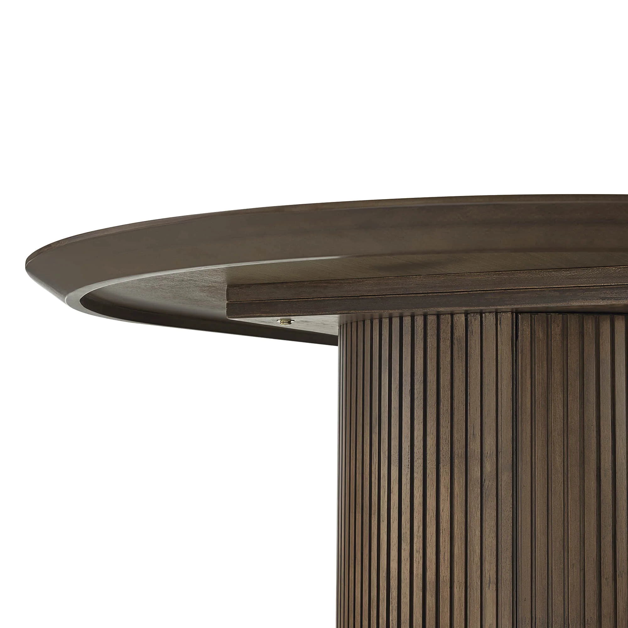 Coral Fluted Oval Wood Dining Table - Image 23