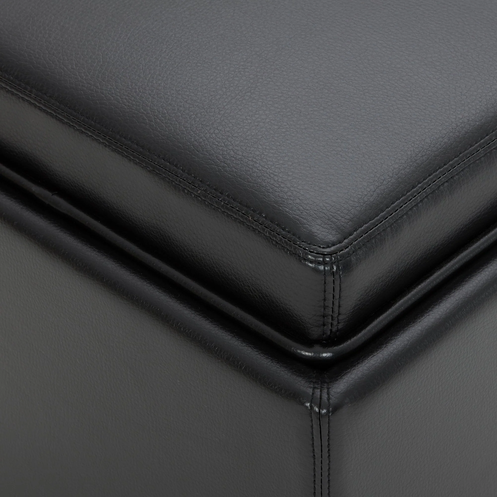 Cube Storage Ottoman - Fabric & Leather - Image 14