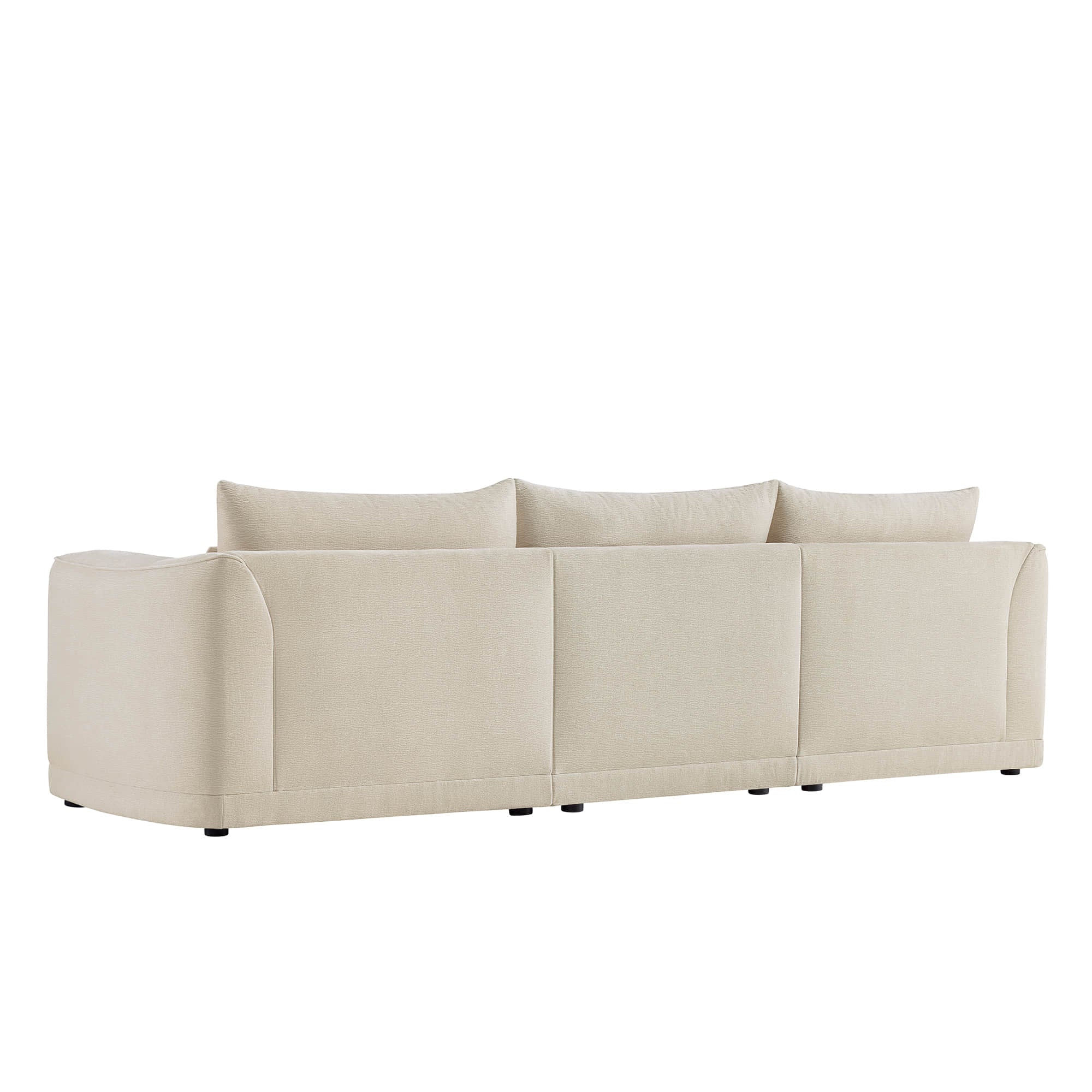 Daisy 3-Seat Modular Curved Chenille Sofa with Down-Filled Cushions - Image 10