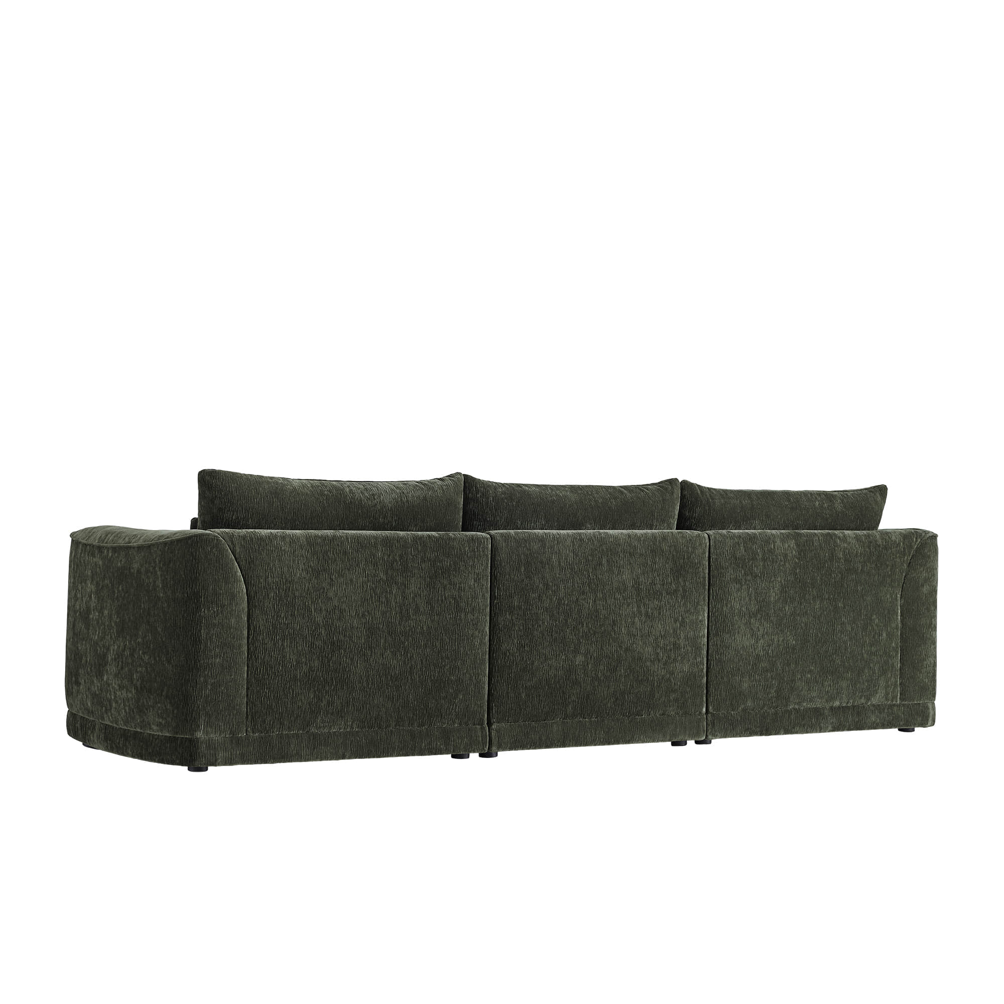 Daisy 3-Seat Modular Curved Chenille Sofa with Down-Filled Cushions - Image 11