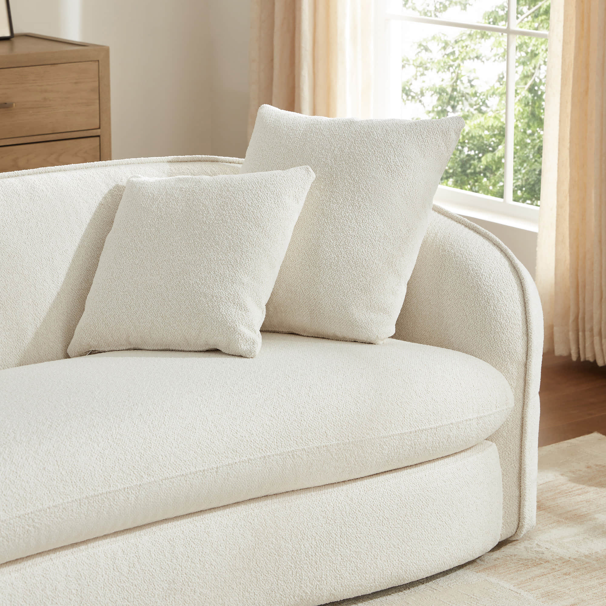 Dane Deep Seat Sofa with Tufted Sculptural Design - Image 5