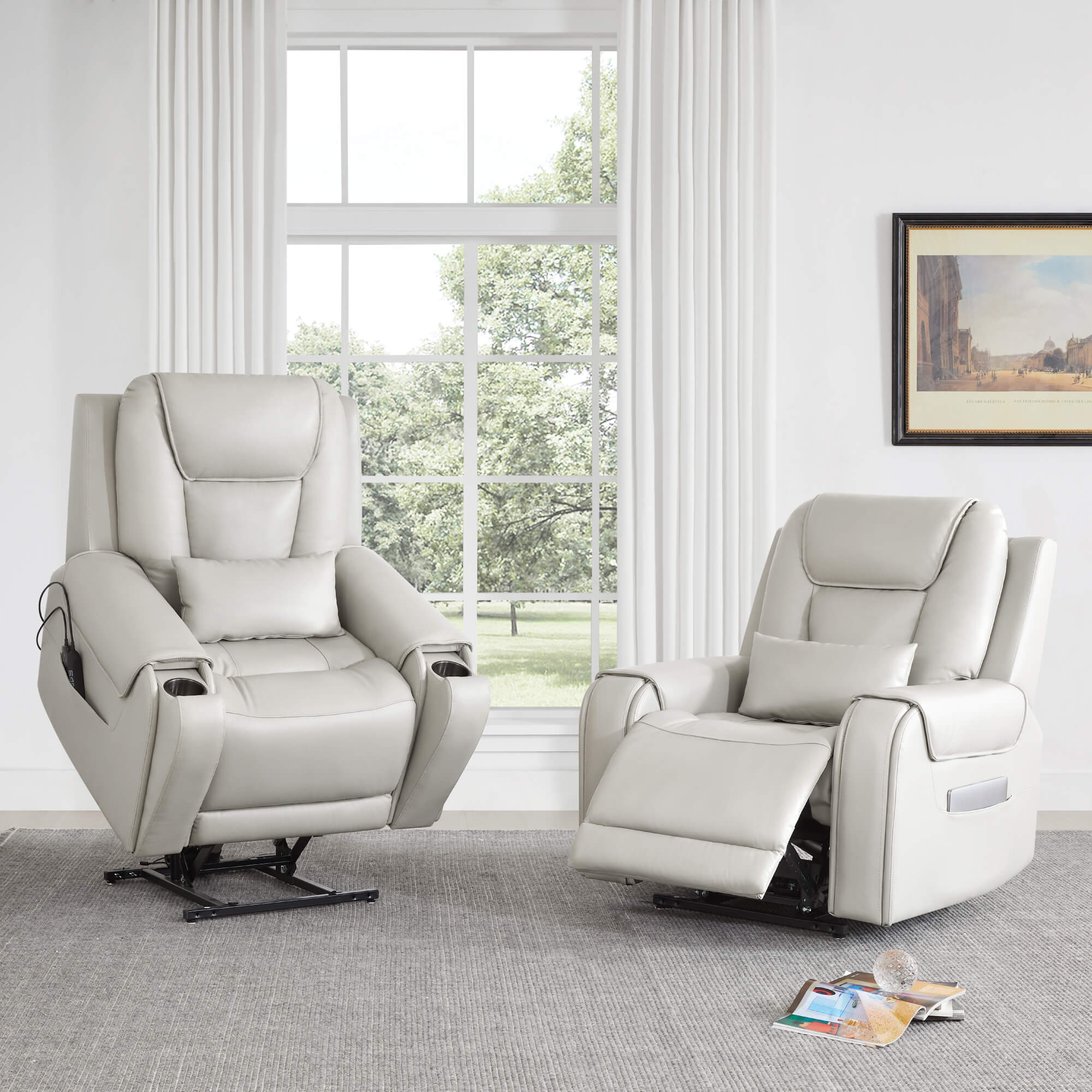 Davin Power Lift Assist Infinite Position Recliner - Image 3