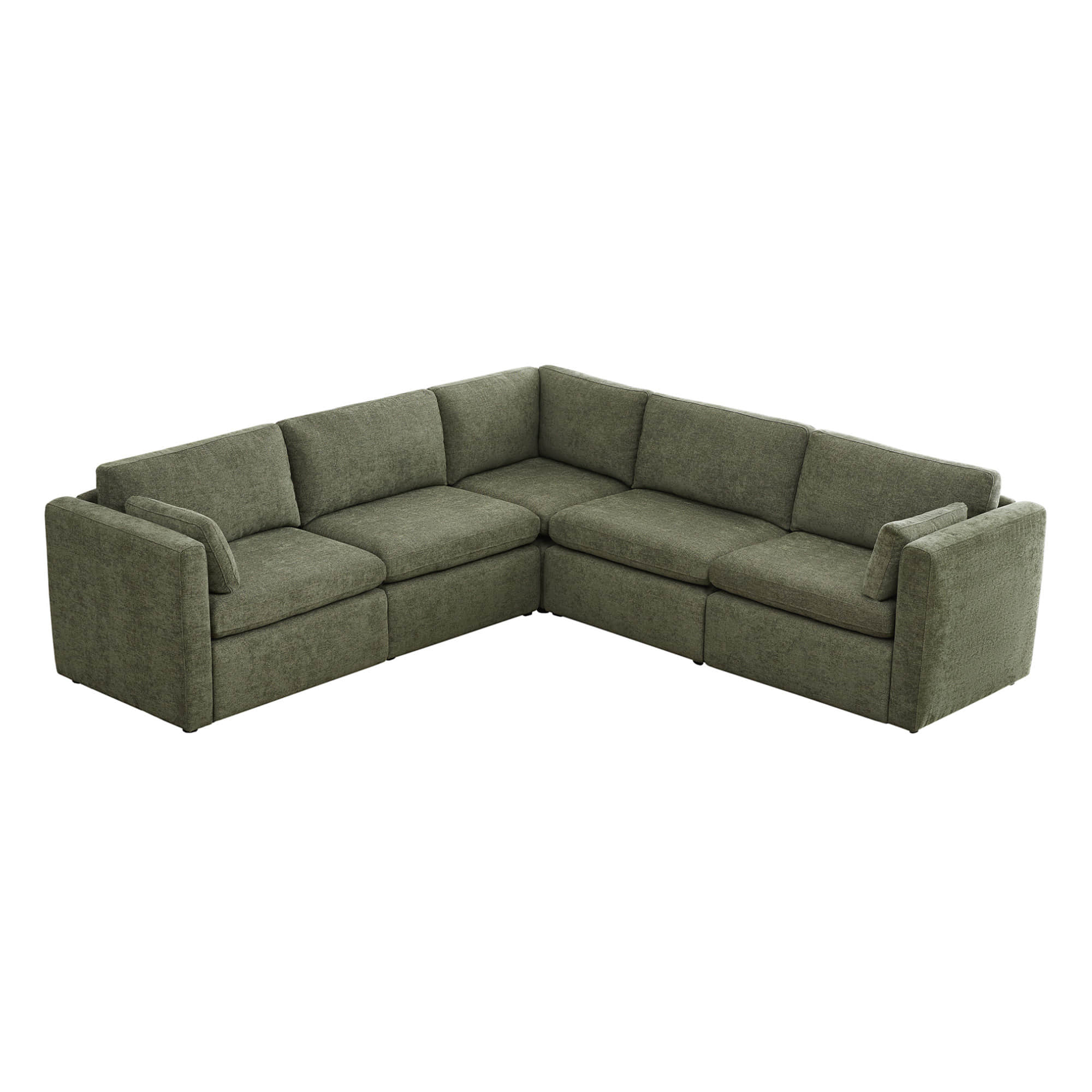 Delaney 5-Seat V Shaped Modular Sofa Chaise - Image 104