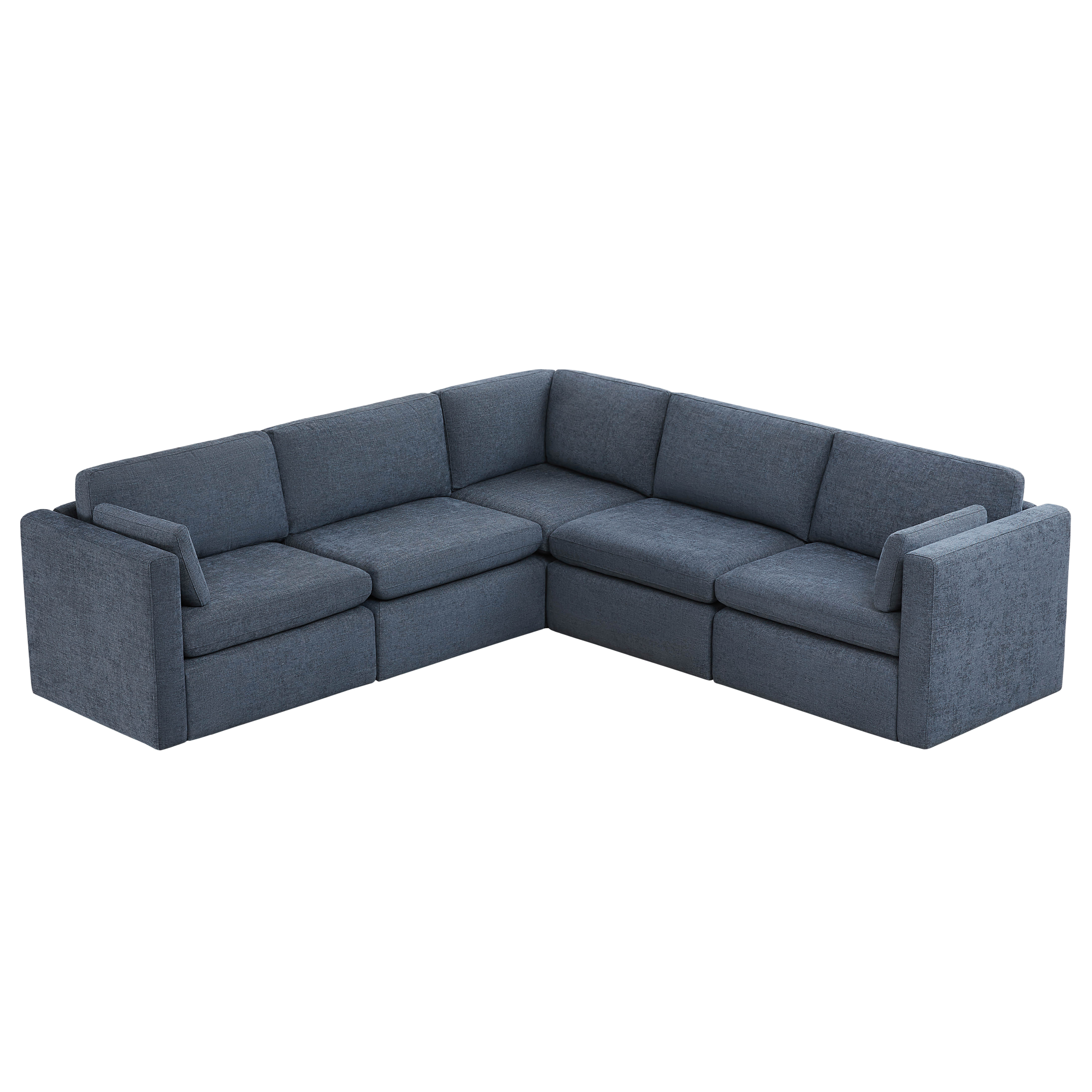 Delaney 5-Seat V Shaped Modular Sofa Chaise - Image 37