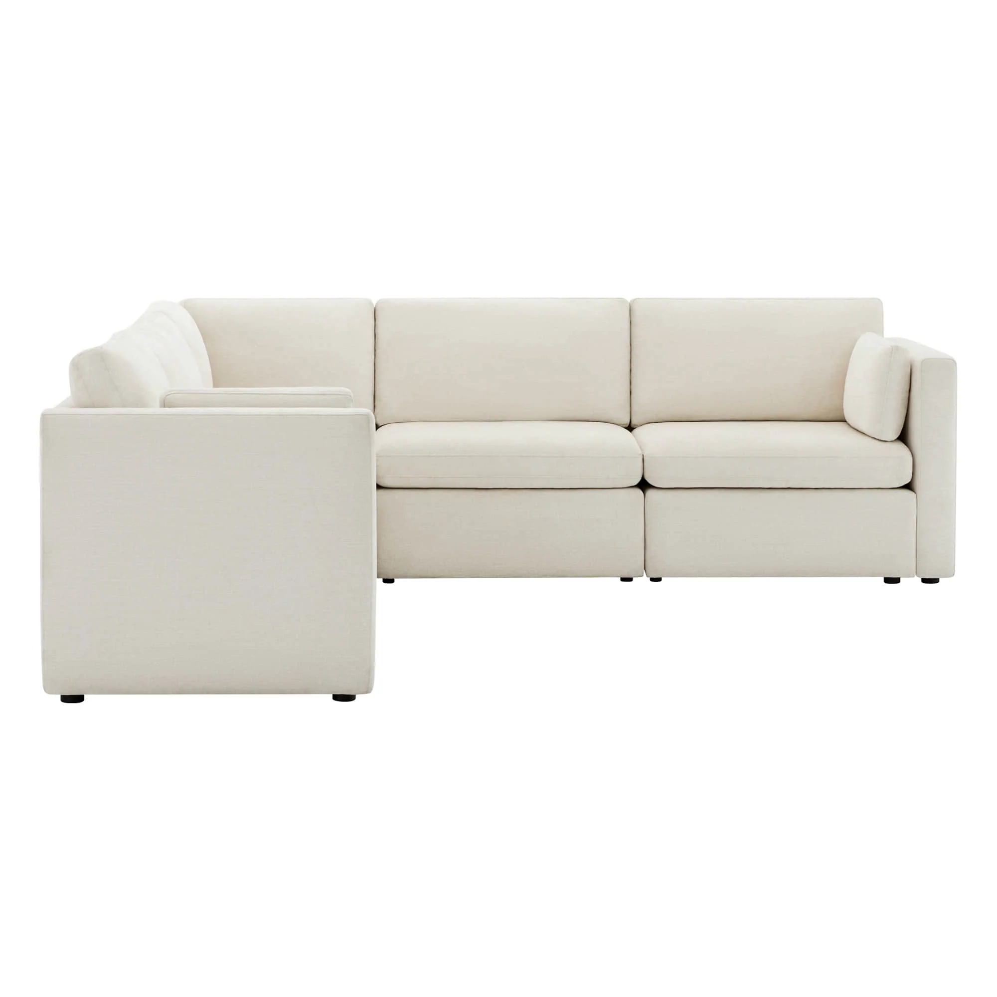 Delaney 5-Seat V Shaped Modular Sofa Chaise - Image 9