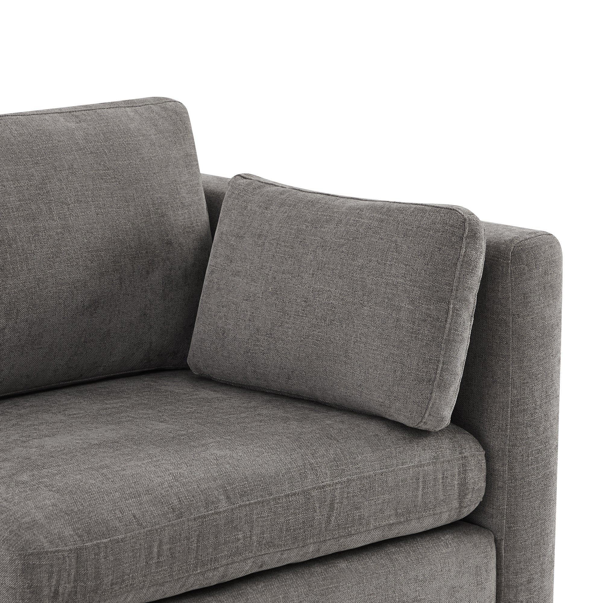Delaney 6-Seat Modular Sofa Chaise with Storage Ottomans - Image 80