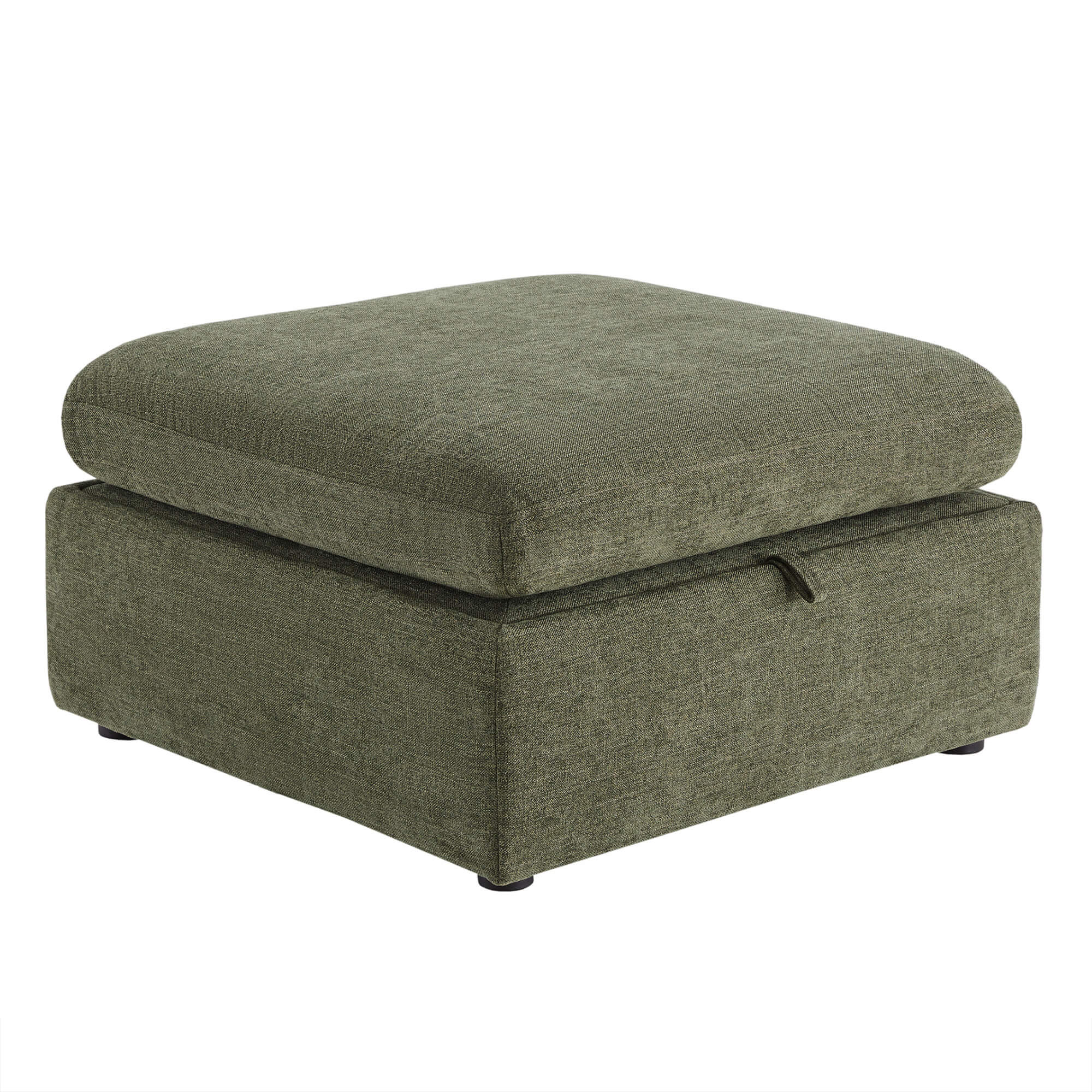 Delaney 4-Seat Modular Sofa Chaise with Storage Ottoman - Image 119