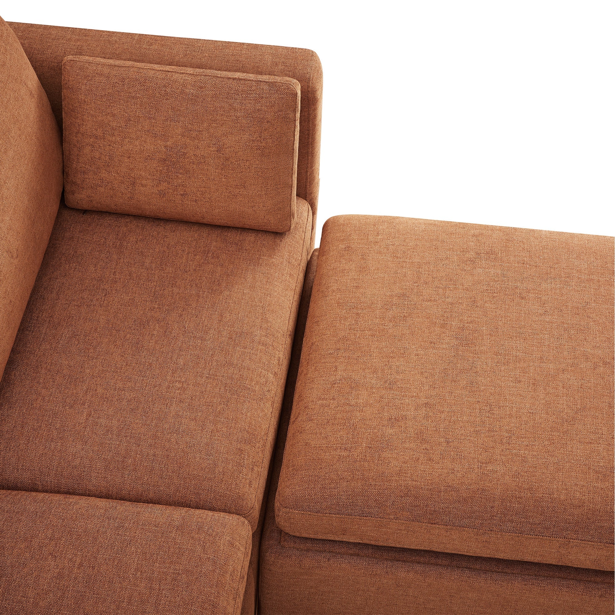Delaney 4-Seat Modular Sofa Chaise with Storage Ottoman - Image 94