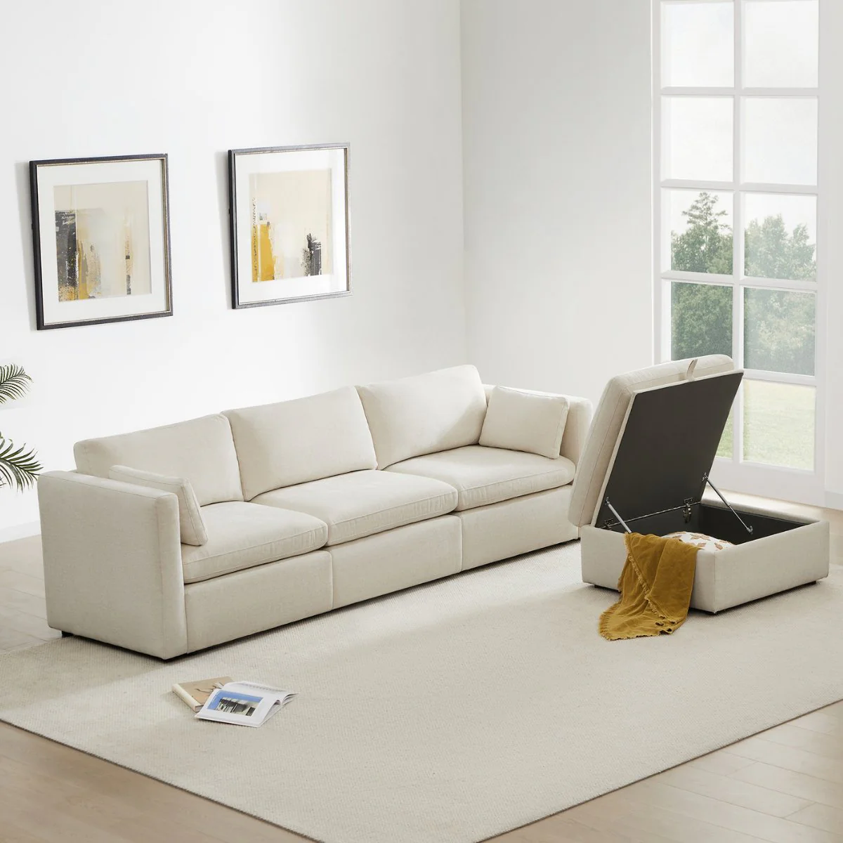 Delaney Storage Ottoman - Image 5