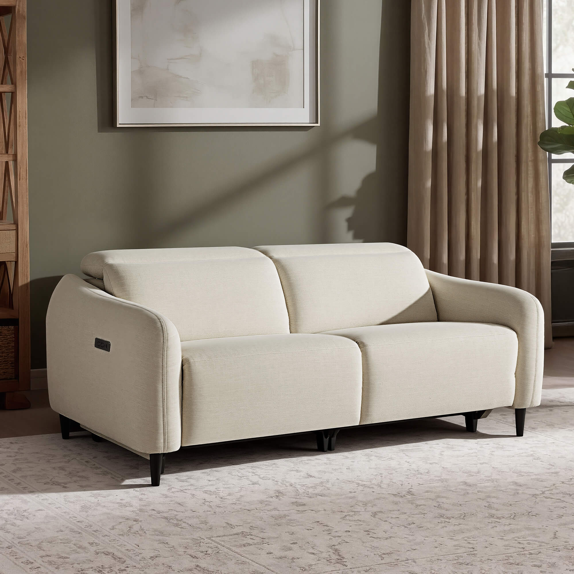 Diya Soft & Breathable 2-Seater Reclining Sofa with Power Headrest - Image 27